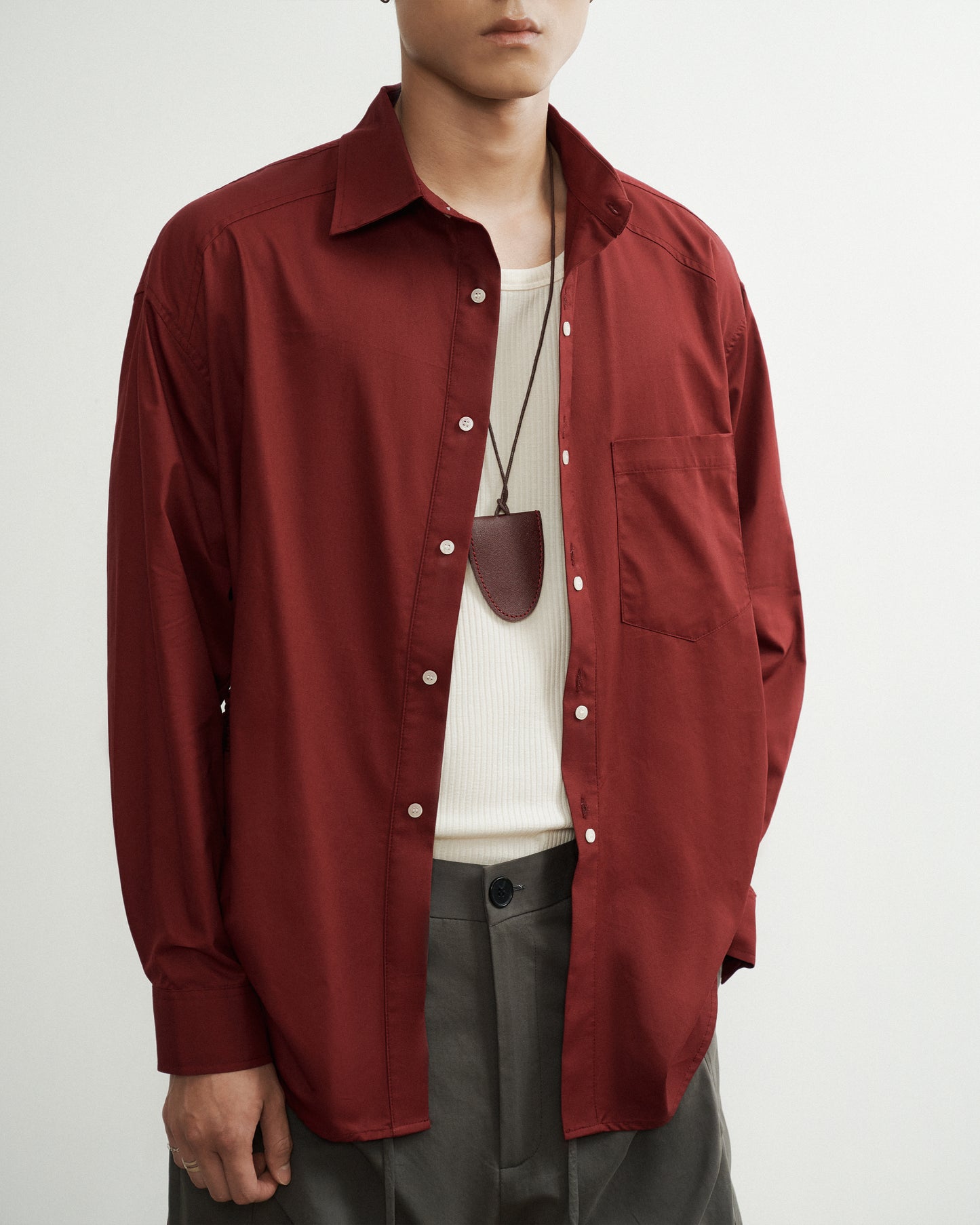 Red Rafiaa Shirt AIN Astoud