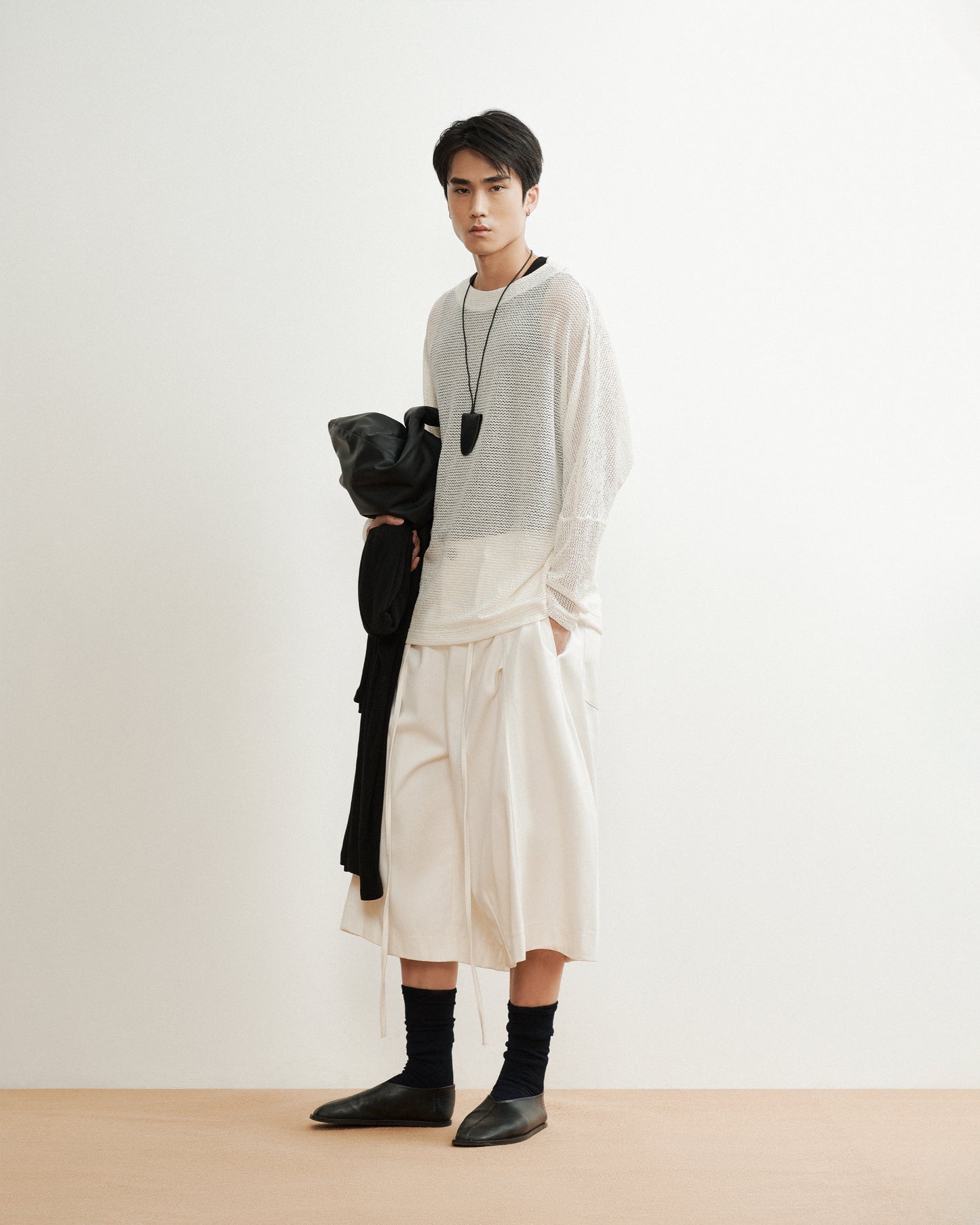 White Ubro Culottes Pants AIN Astoud