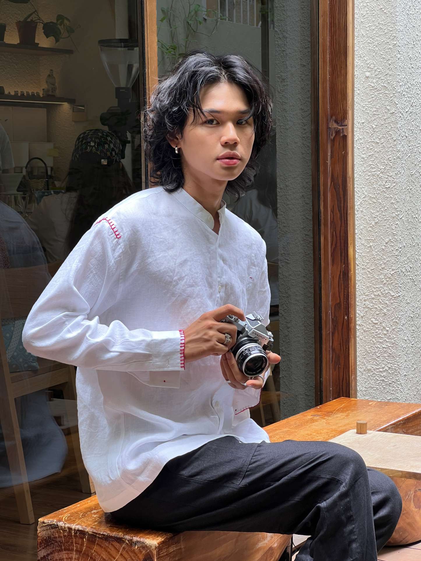 hand-embroidered-side-split-shirt-TIMTAY