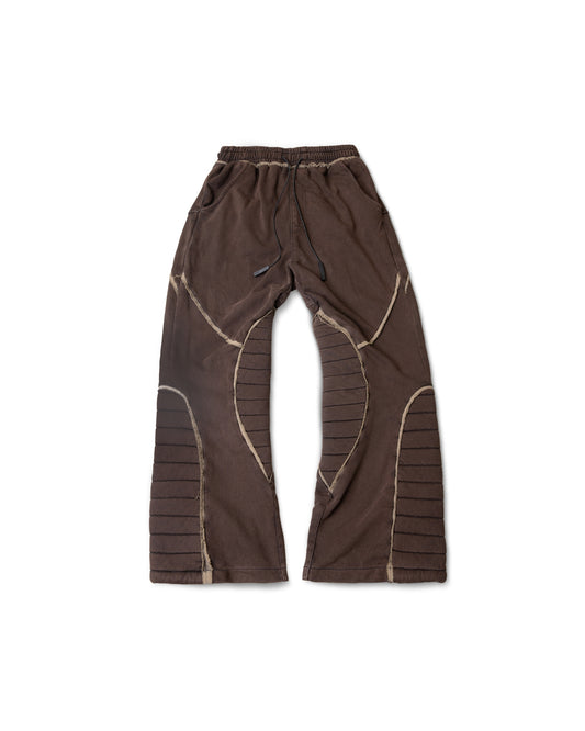 washed-brown-fringe-motor-pants goldie astoud