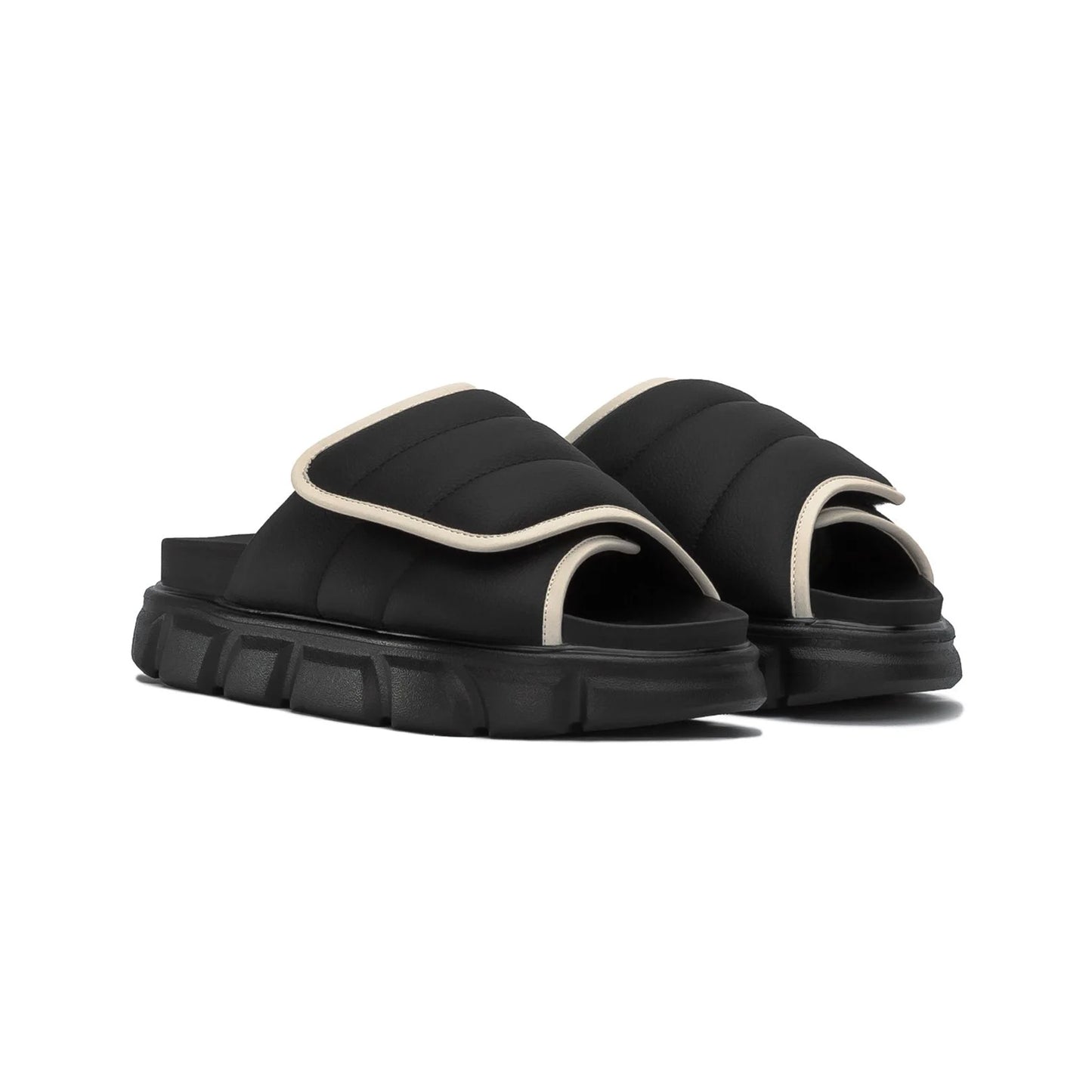 the-larva-wolf-black-cream-sandals thewolf astoud