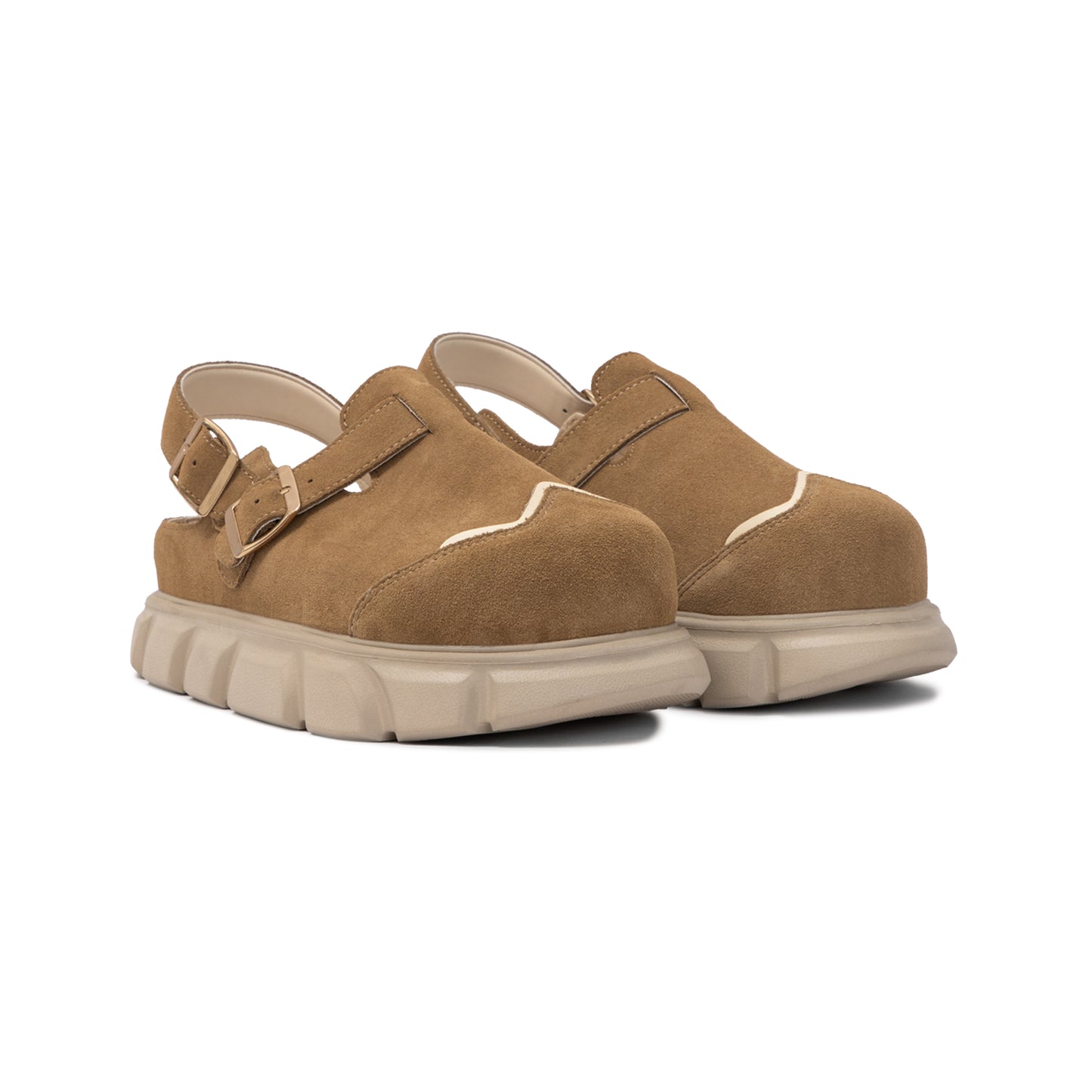 thewolf-tobacco-suede-high-clog-sandals thewolf astoud