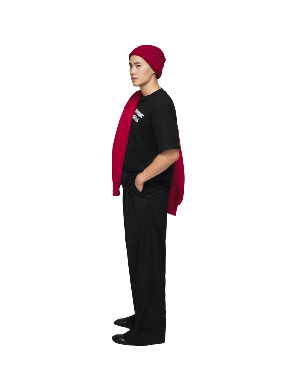 T-shirt imprimé caoutchouc noir
