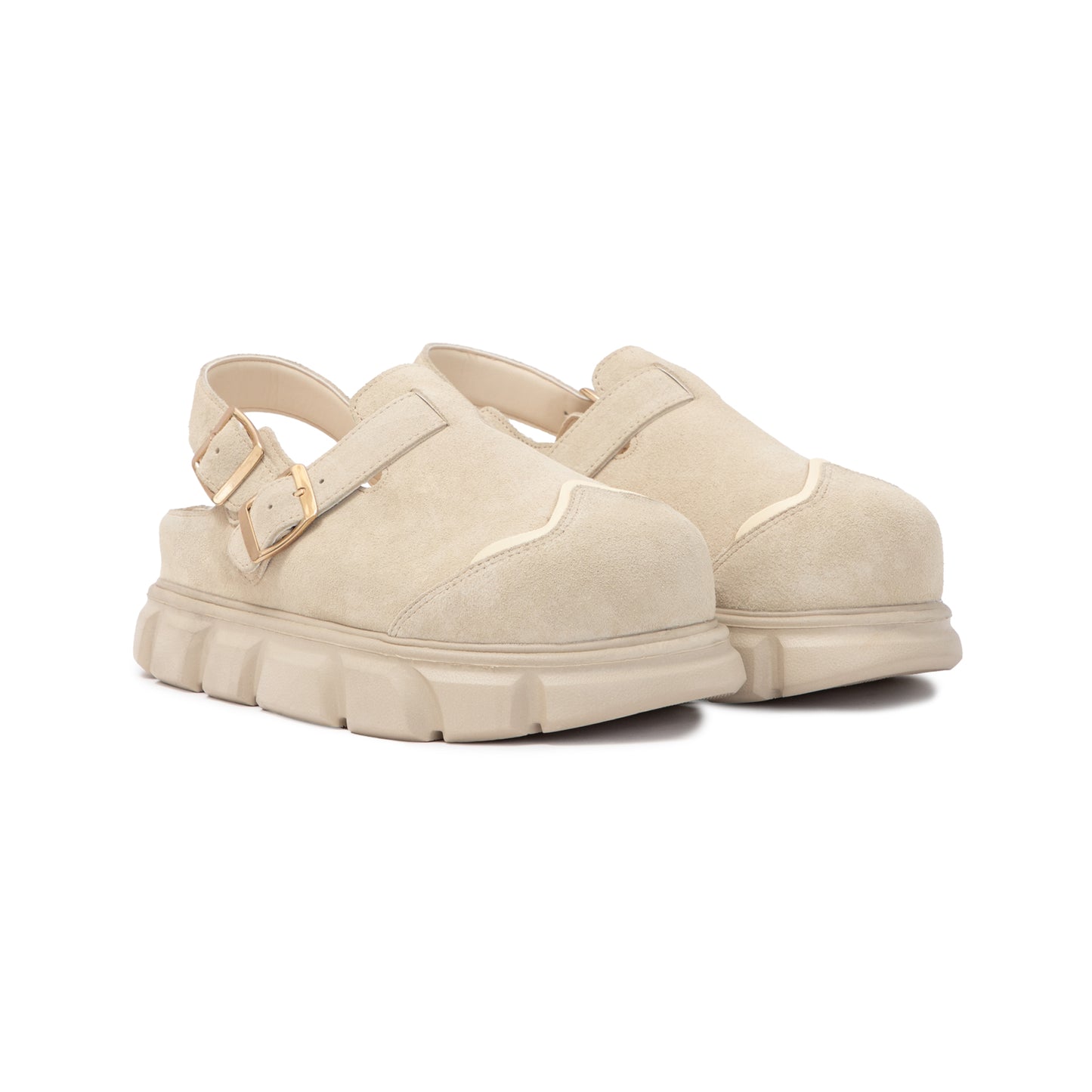 thewolf-tan-suede-high-clog-sandals thewolf astoud