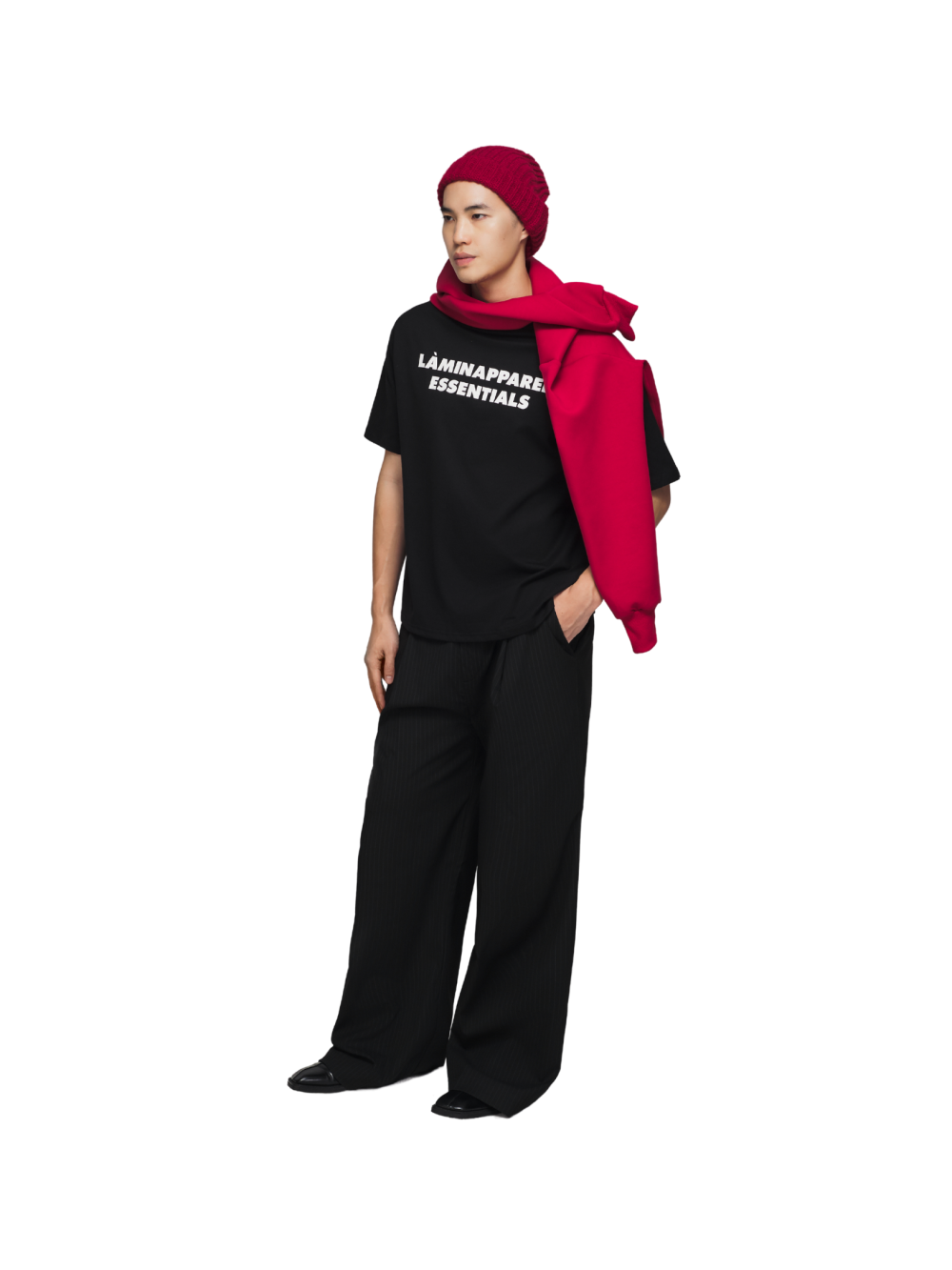 T-shirt imprimé caoutchouc noir