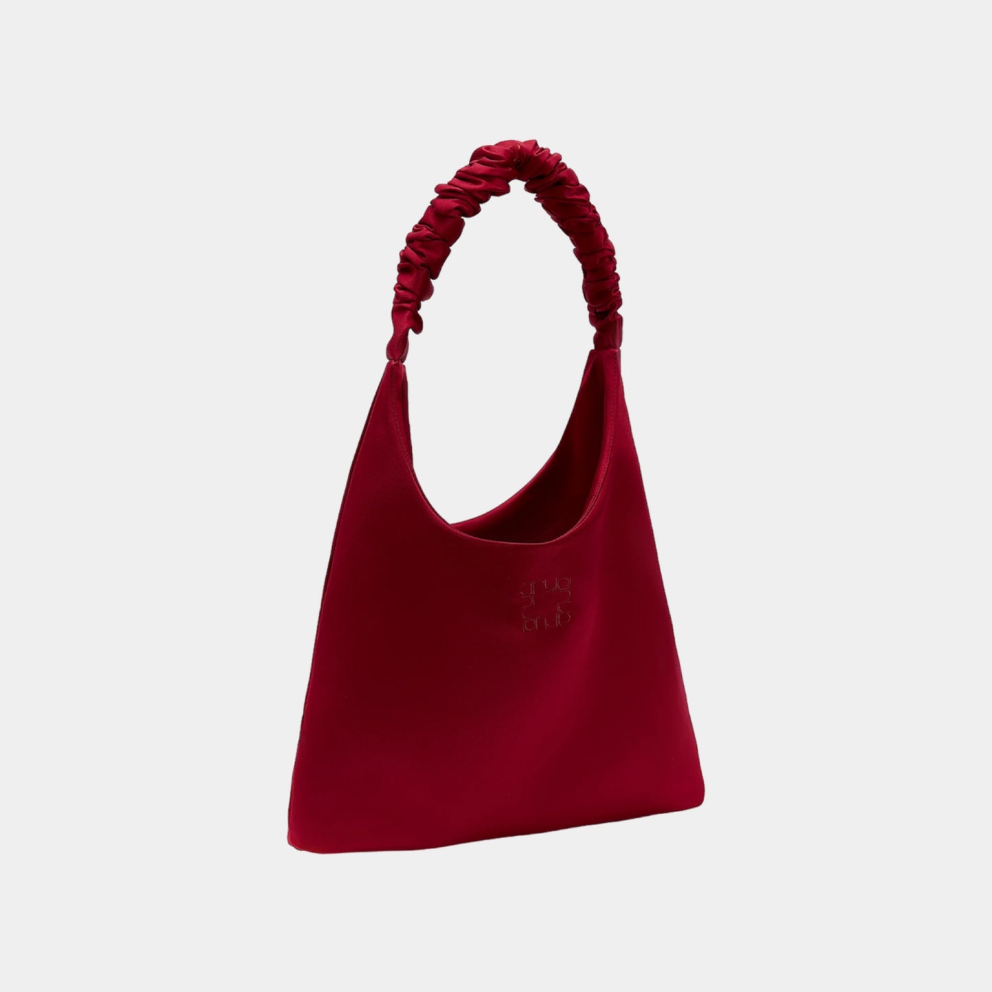 Sac fourre-tout en tafta à volants rouges