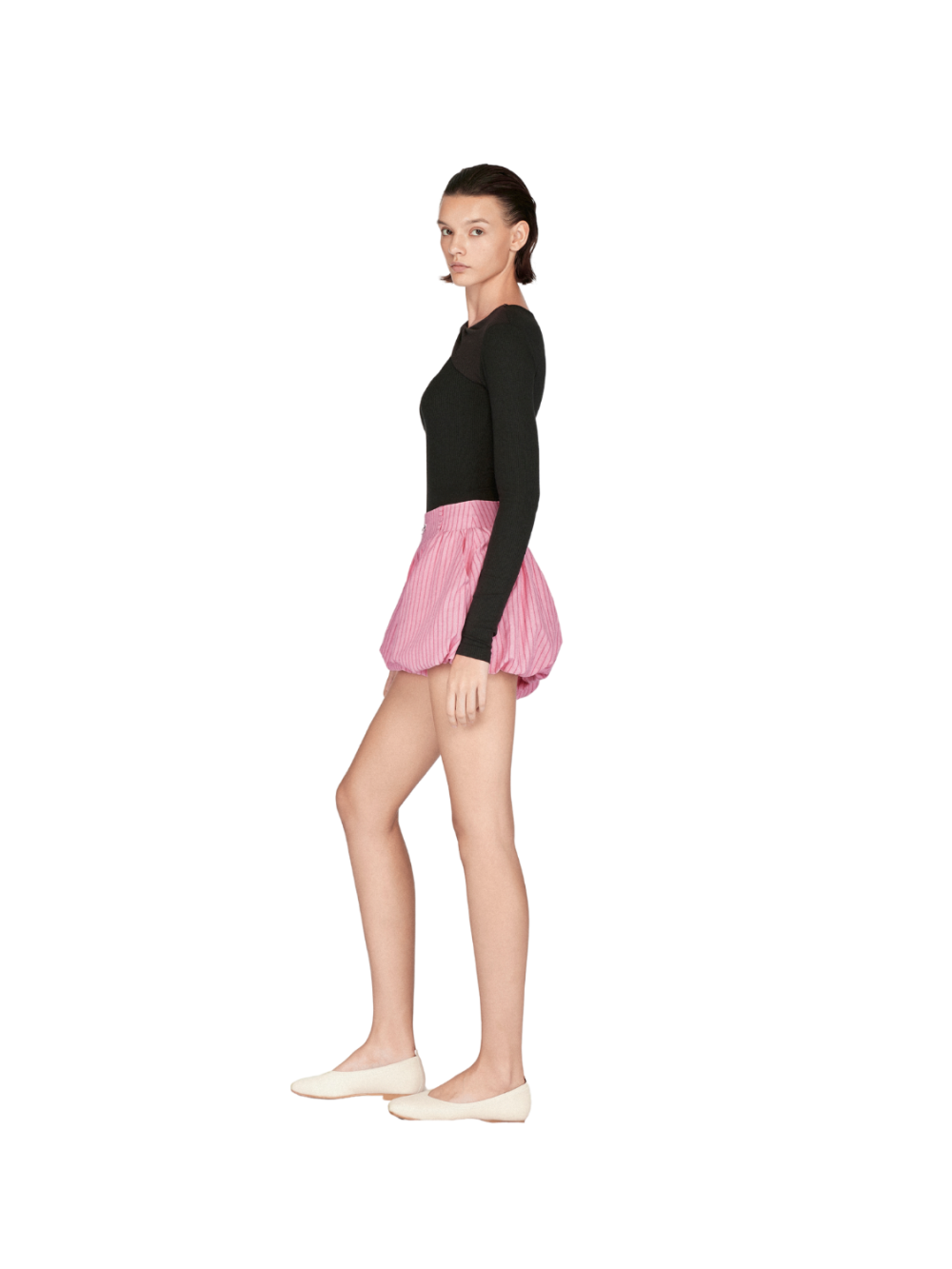 Short citrouille avec logo en métal