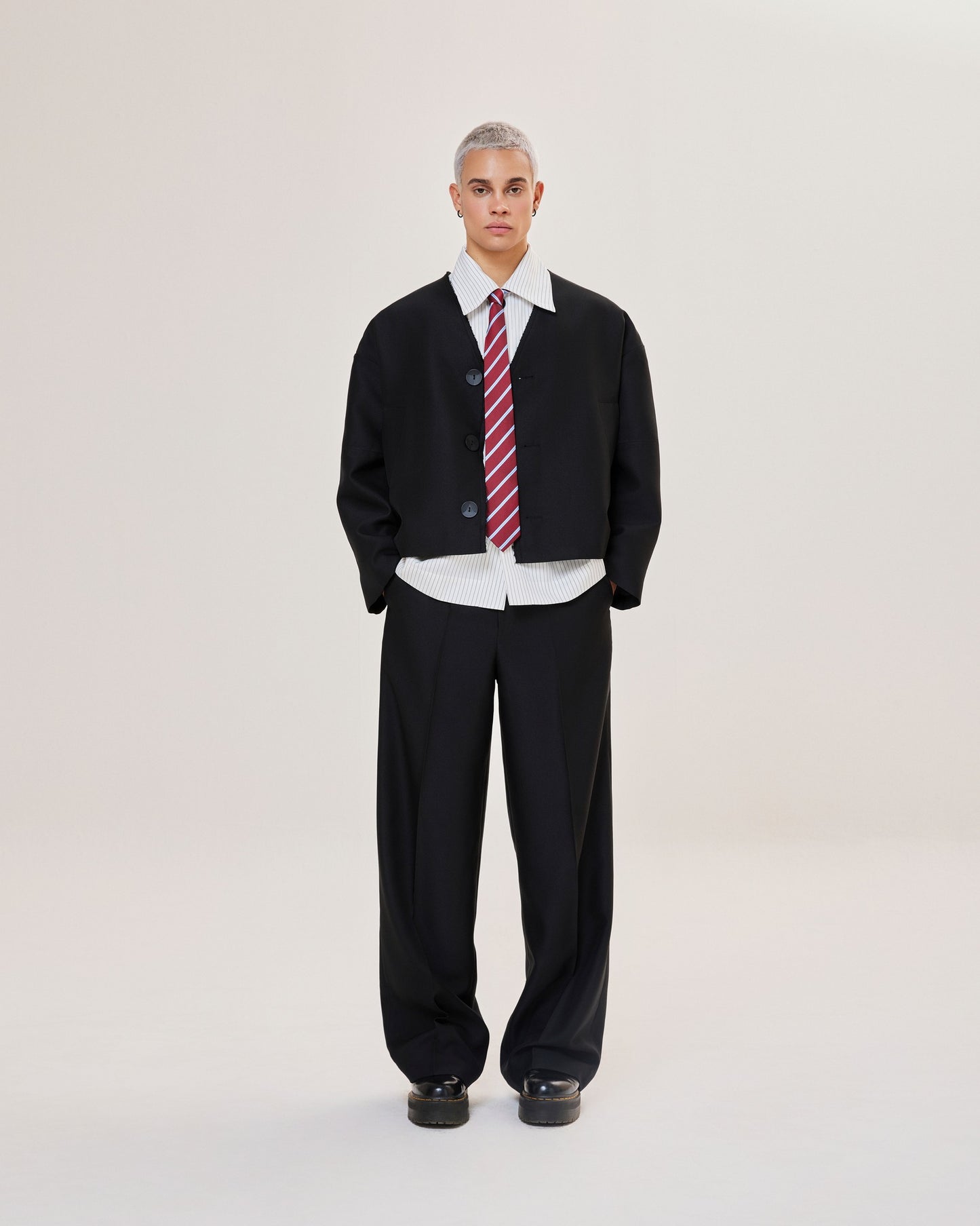 Black Wide Tube Pants Caotus Astoud