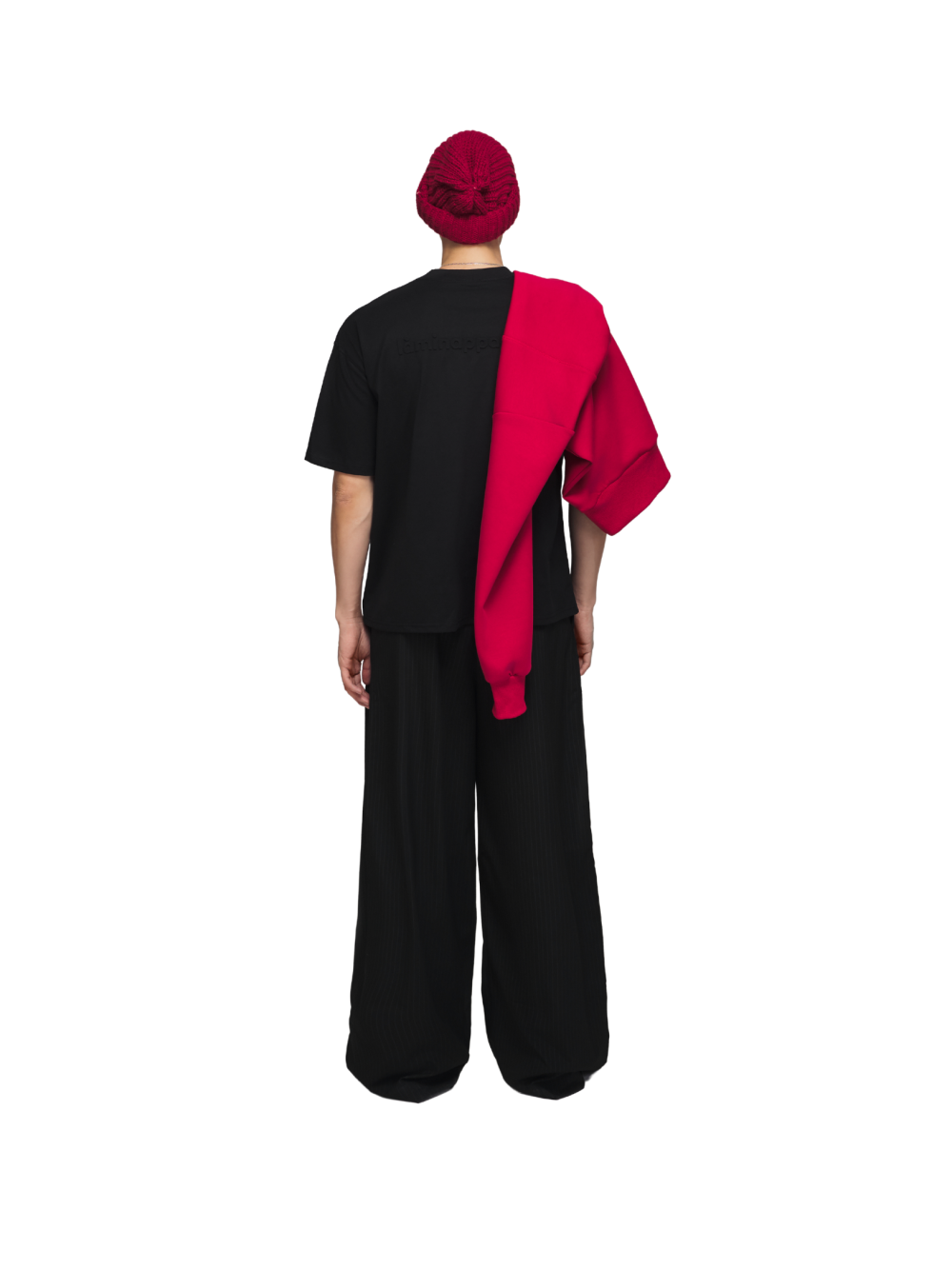T-shirt imprimé caoutchouc noir