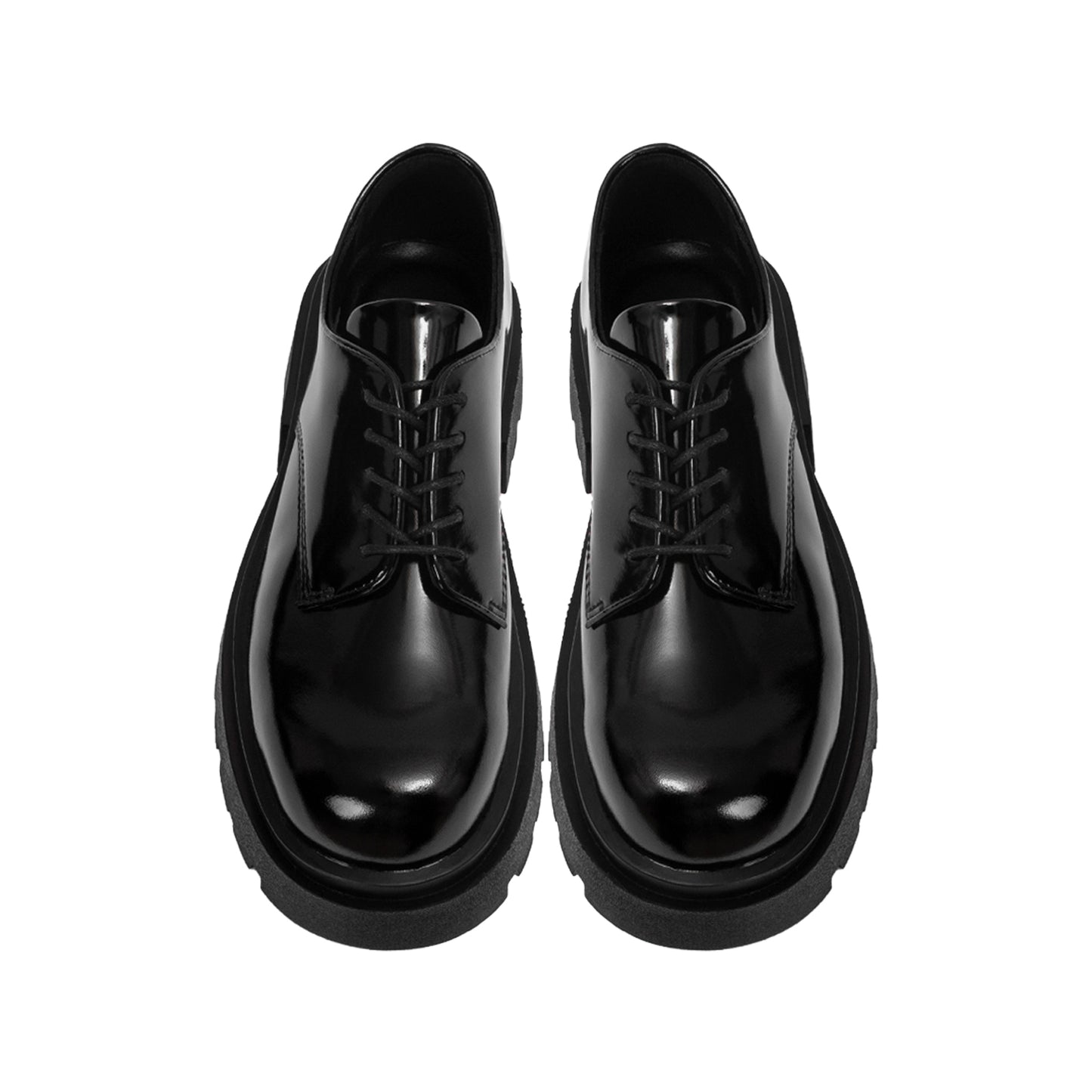 the-chunky-wolf-ss24-shiny-black-derby the wolf astoud