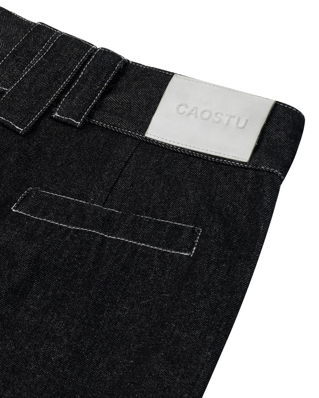 Wide Leg Pleat Jean Caotus Astoud