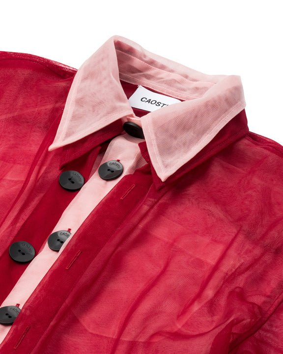 Double Trouble Sheer Shirt Caotus Astoud