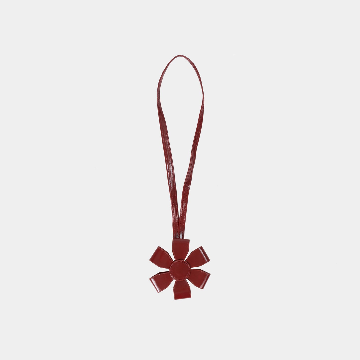 Breloque florale rouge