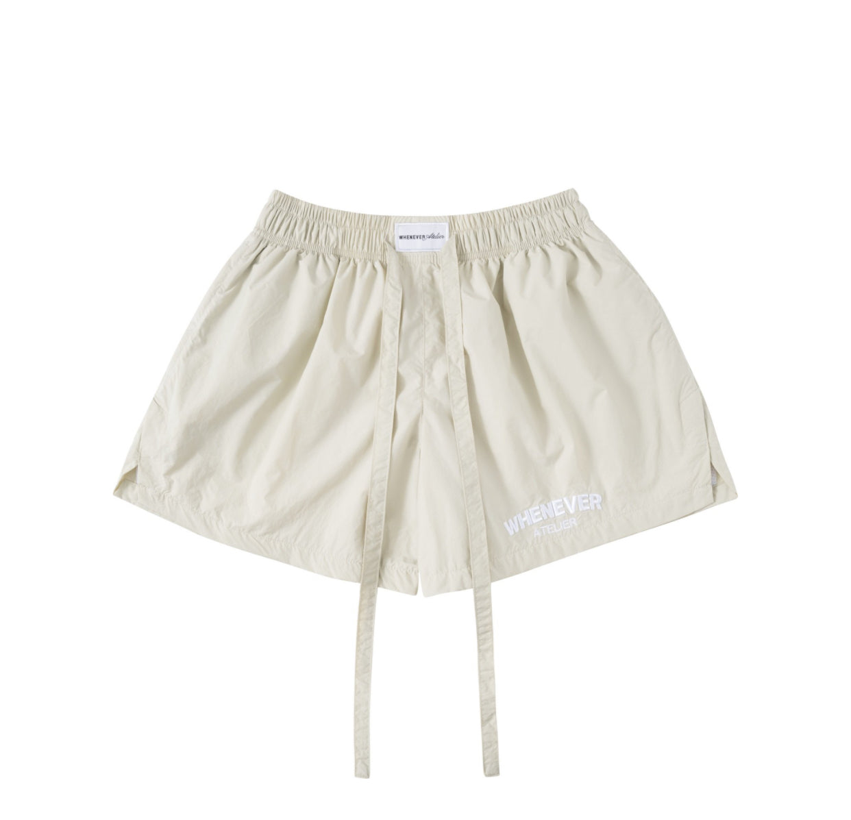 “whenever” wrinkled nylon ss25 shorts whenever atelier astoud