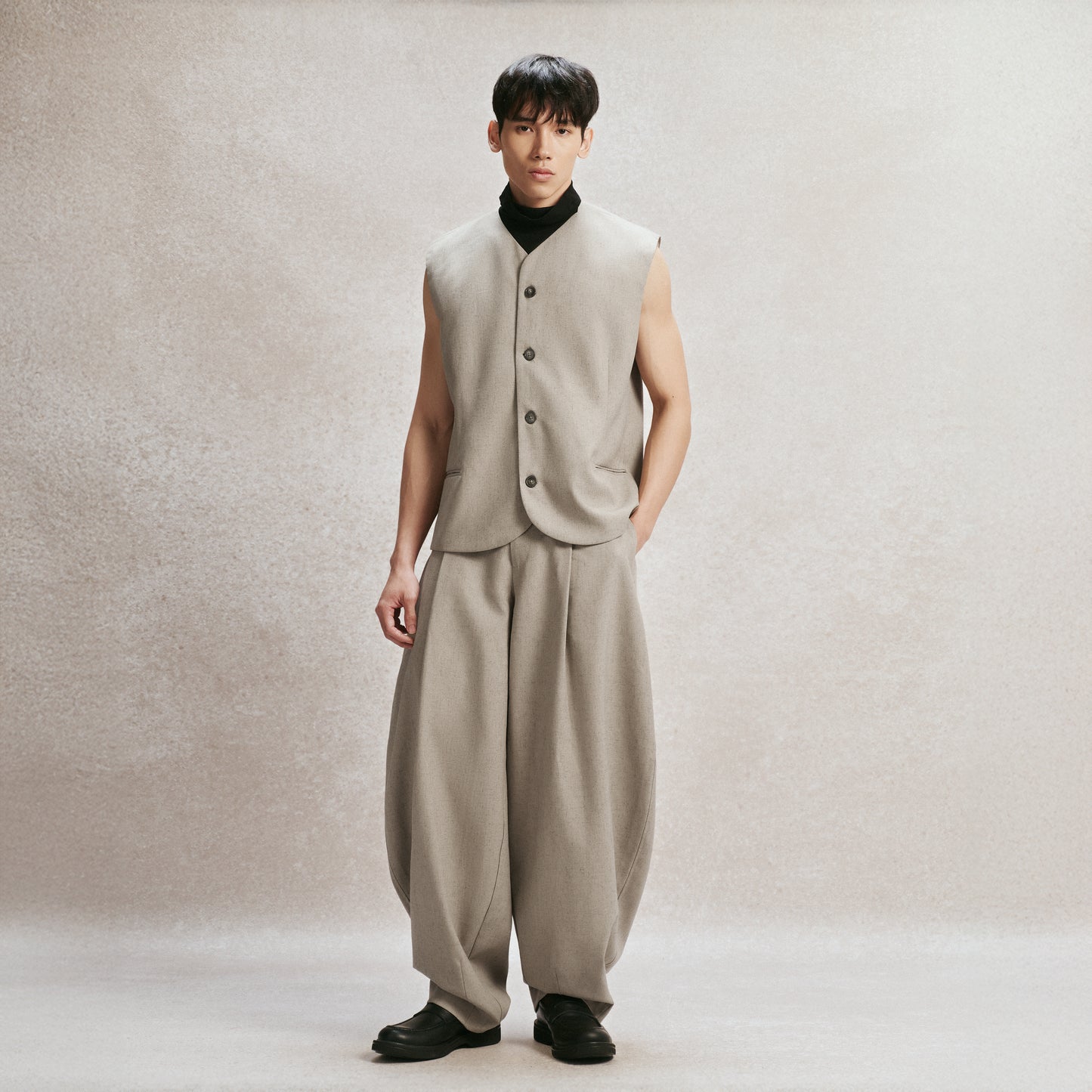Beige Patio Gilet AIN Astoud