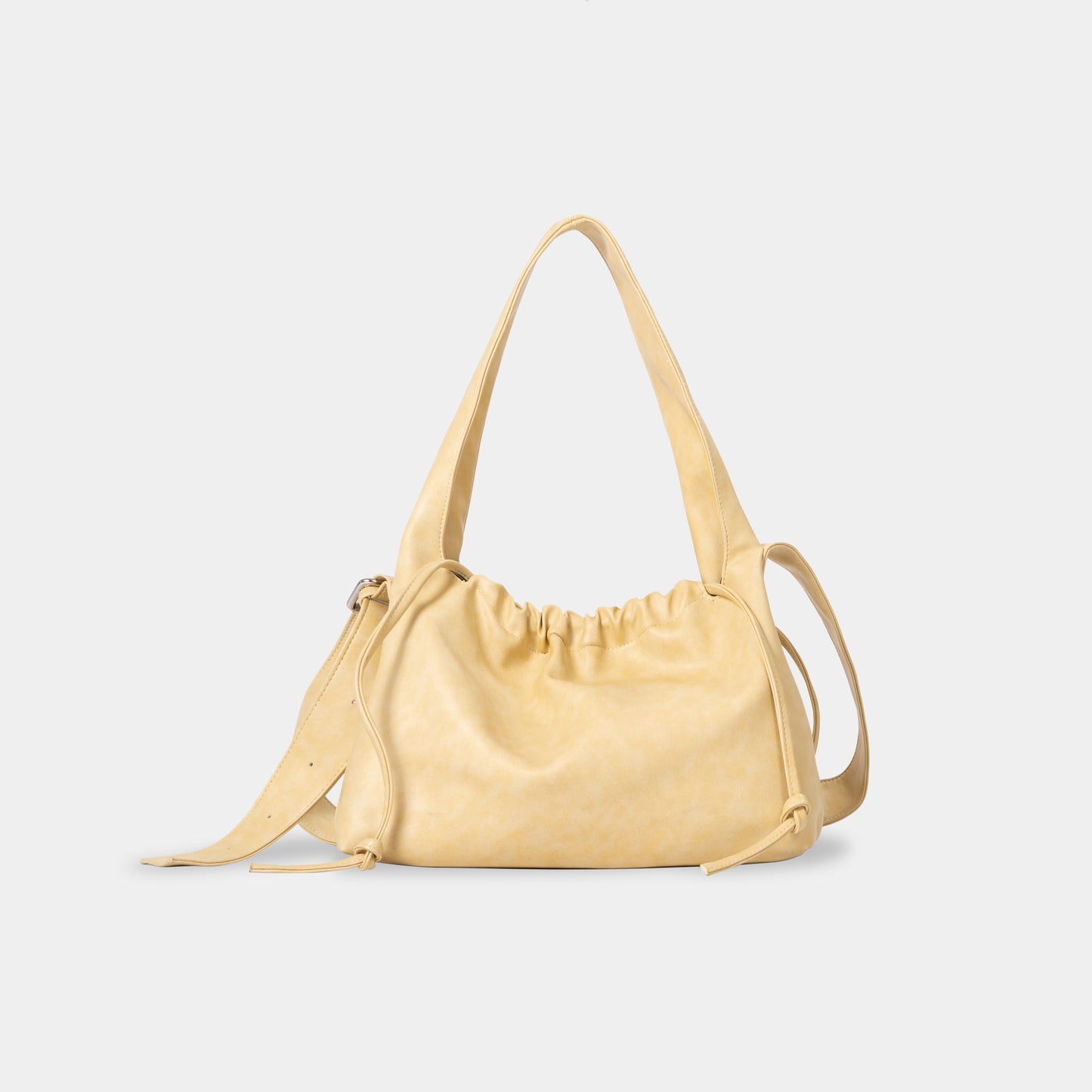 Yellow Drawstring Crossbody