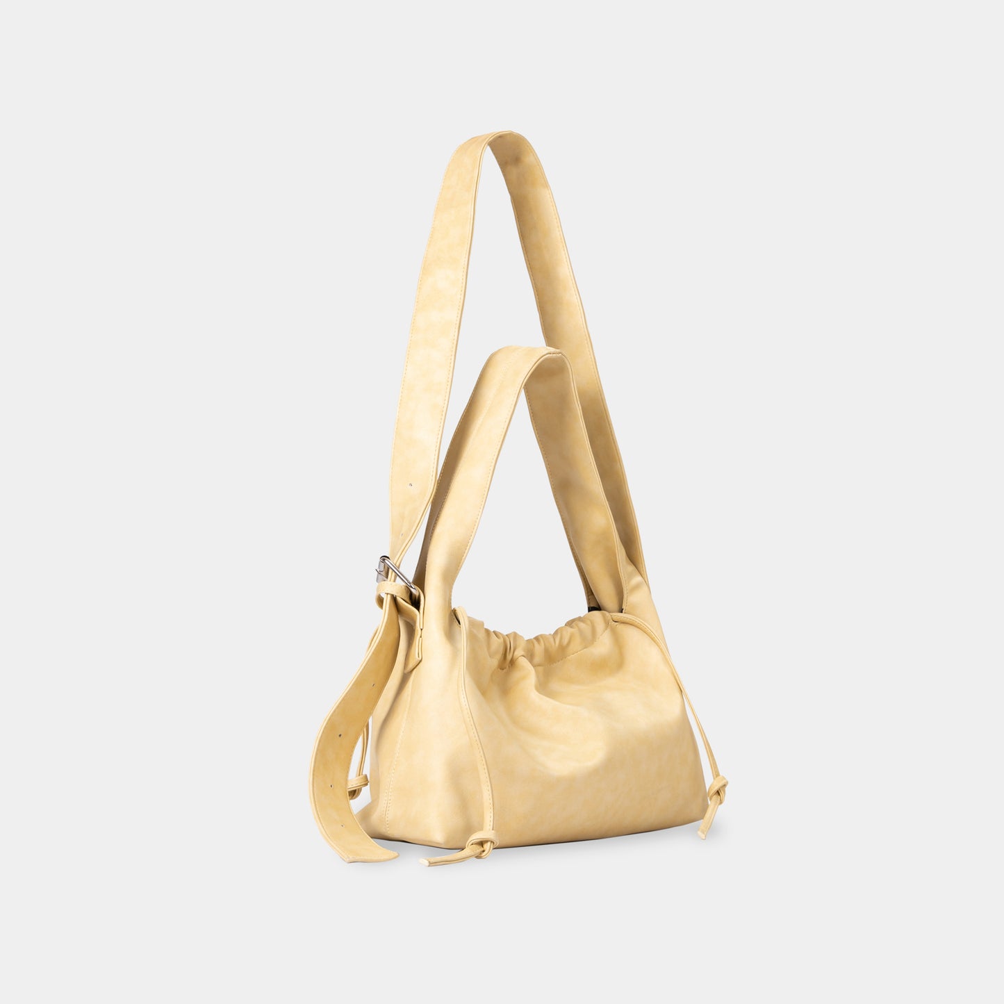 Yellow Drawstring Crossbody