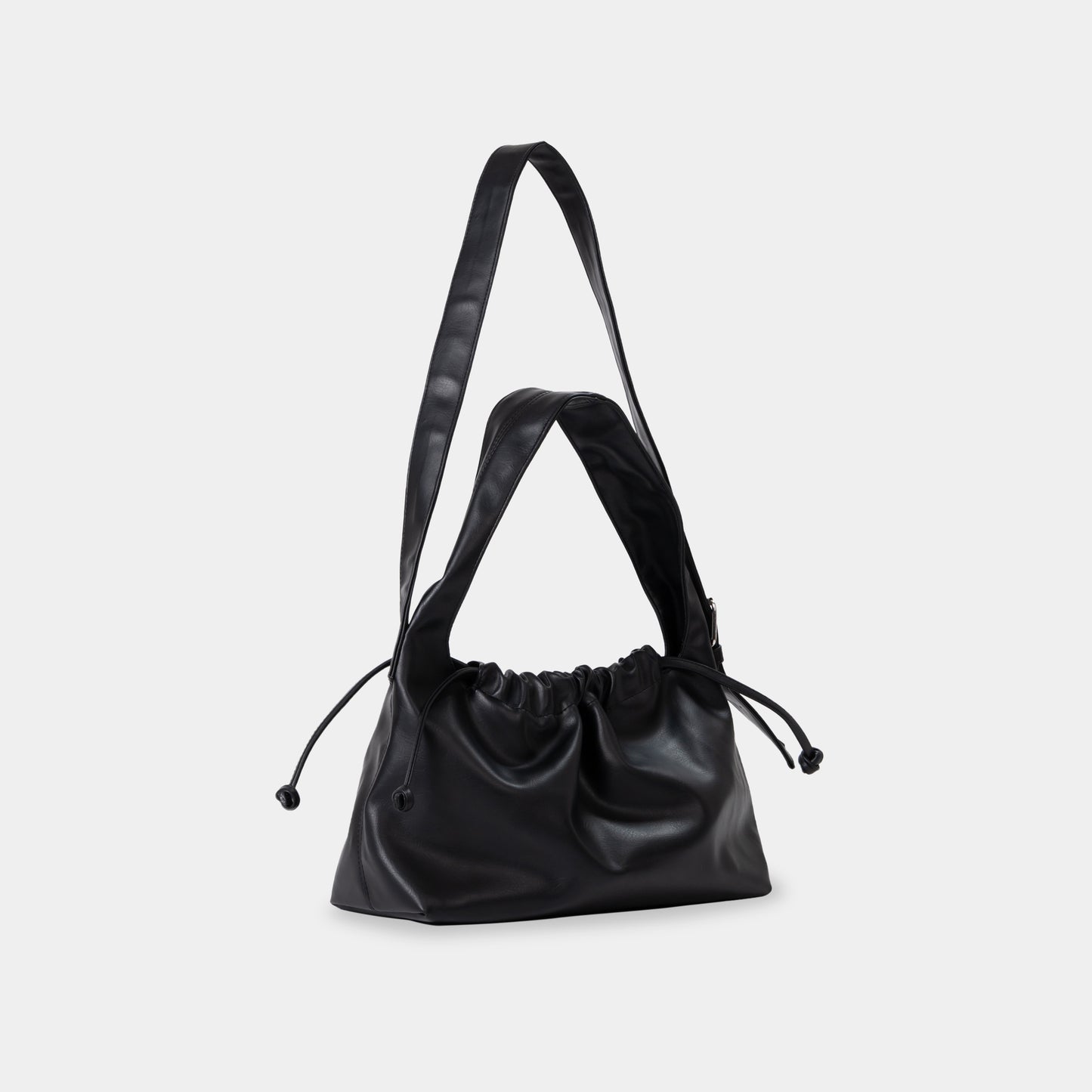 Black Drawstring Crossbody