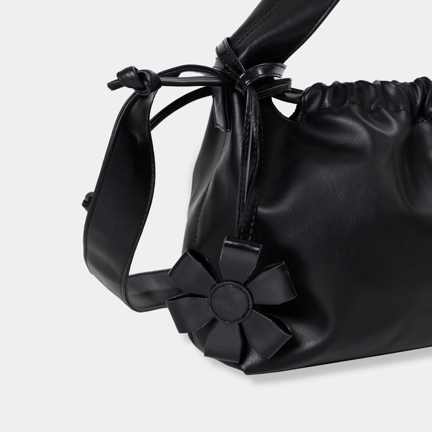 Black Floral Charm