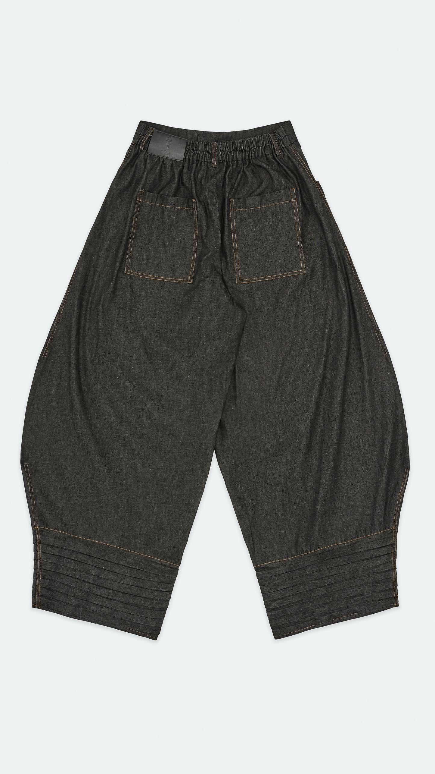 Dark Indigo Denim Plate Denim Pants