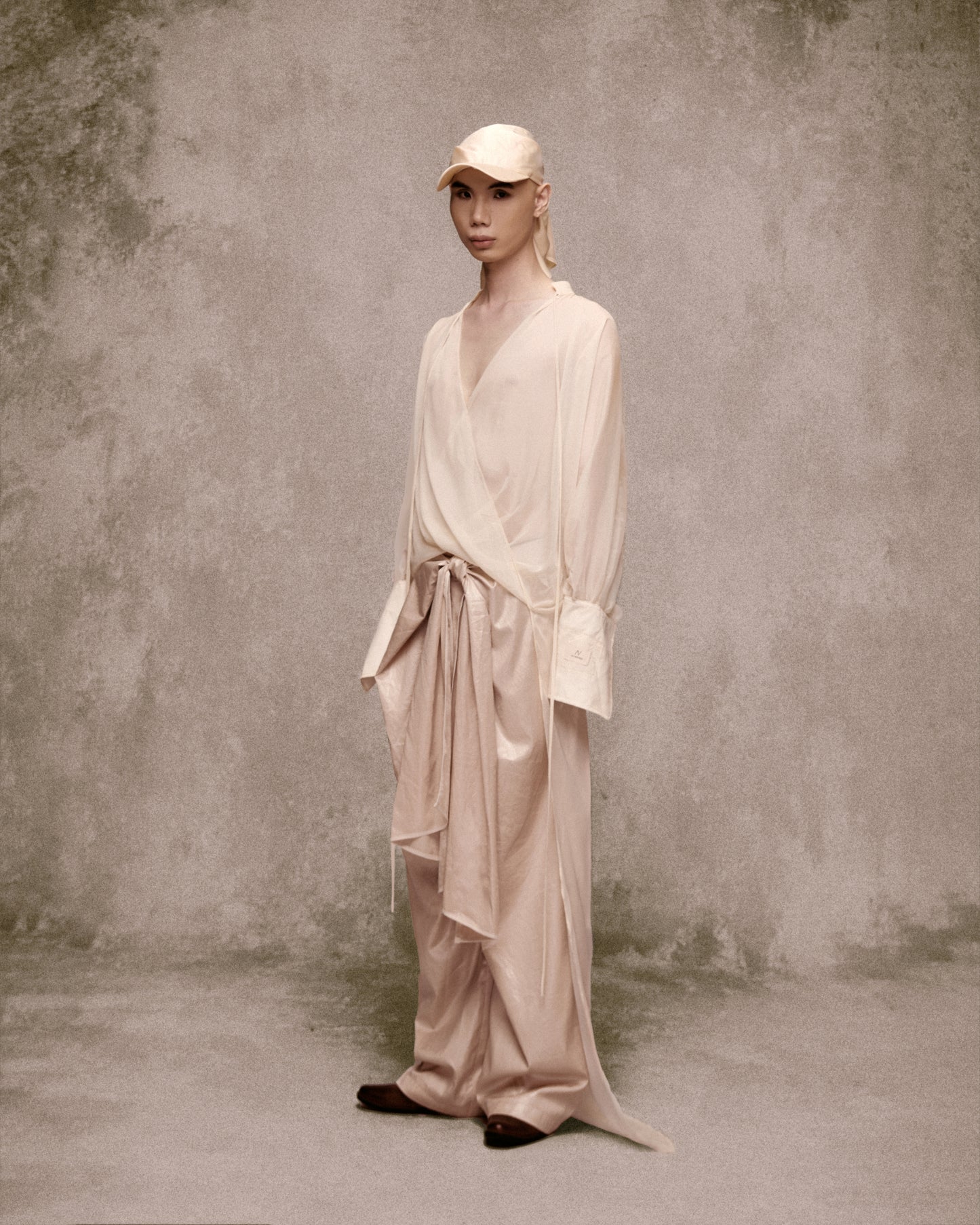 Chợ Quán Chiffon Upside Down Shirt AN HERITAGE ASTOUD