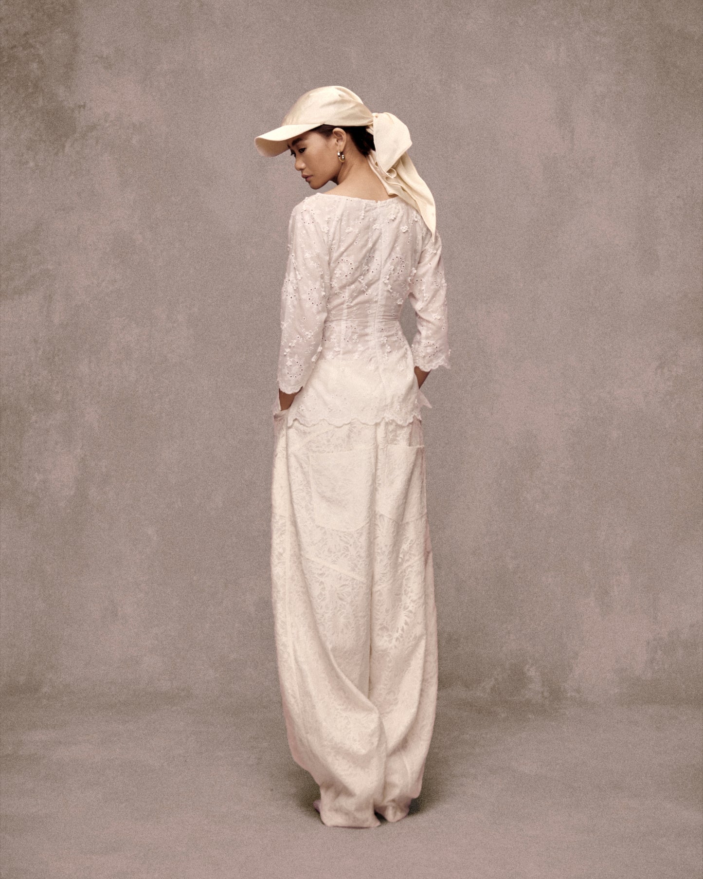 Cream Tax Silk Cap AN HERITAGE ASTOUD