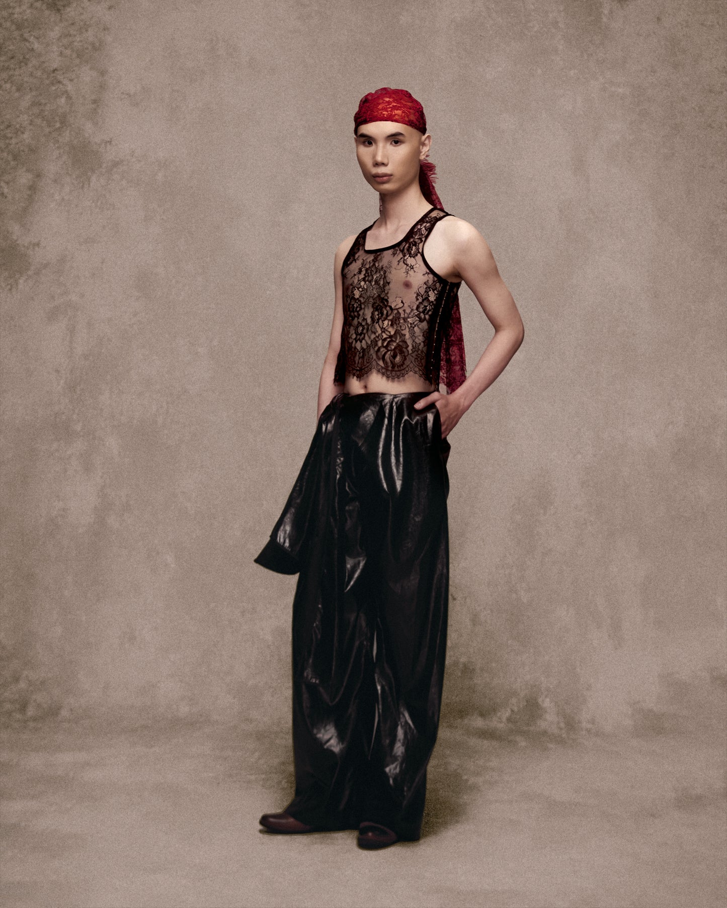 Black Hảo Hớn Leather Pants AN HERITAGE ASTOUD