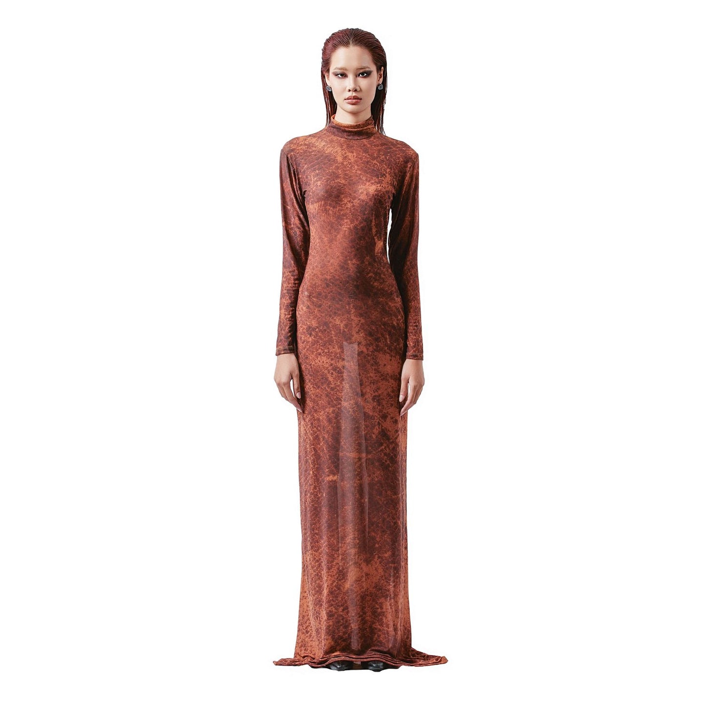brown-mesh-dress-DUC-STUDIO