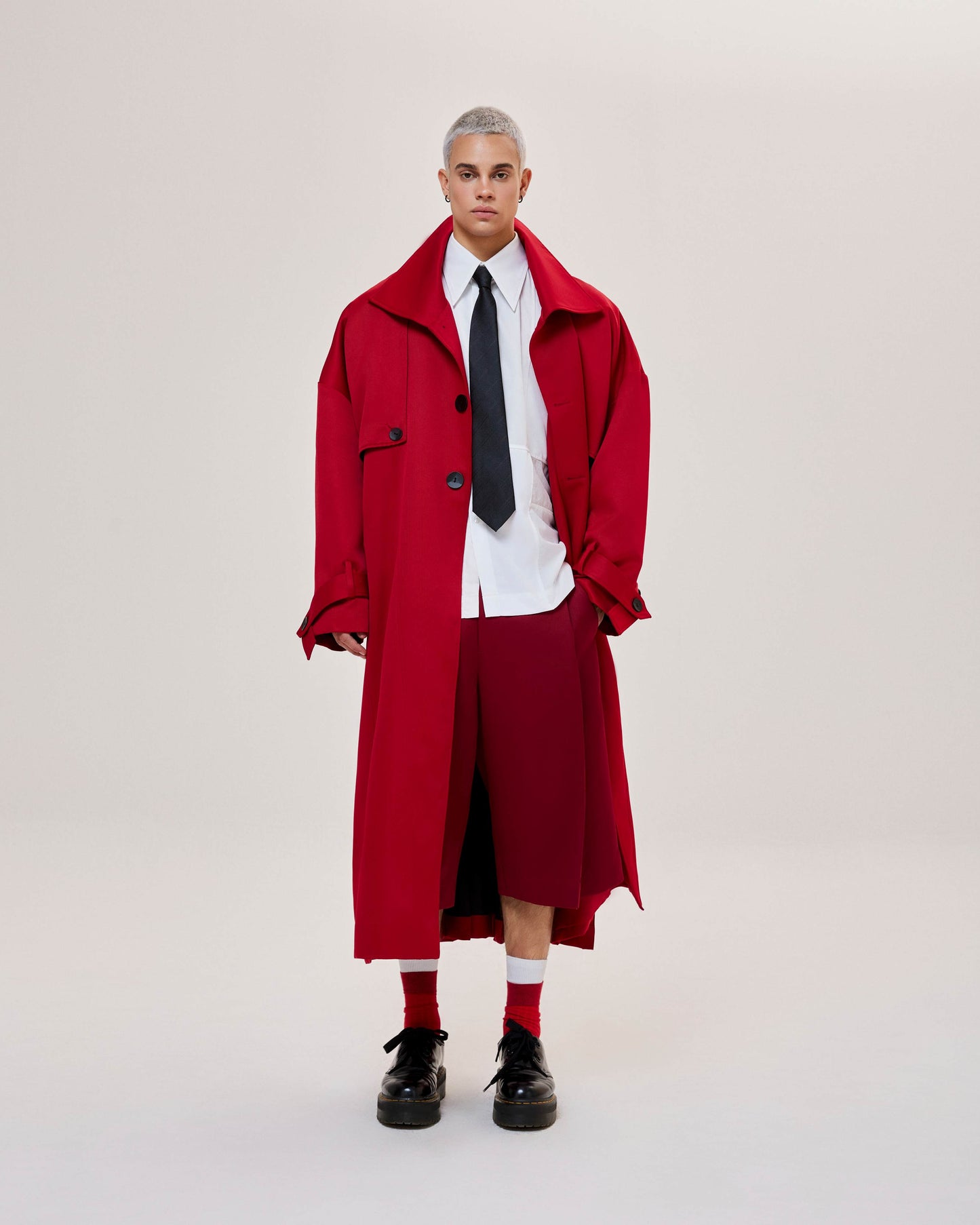pleated-overcoat astoud caostu