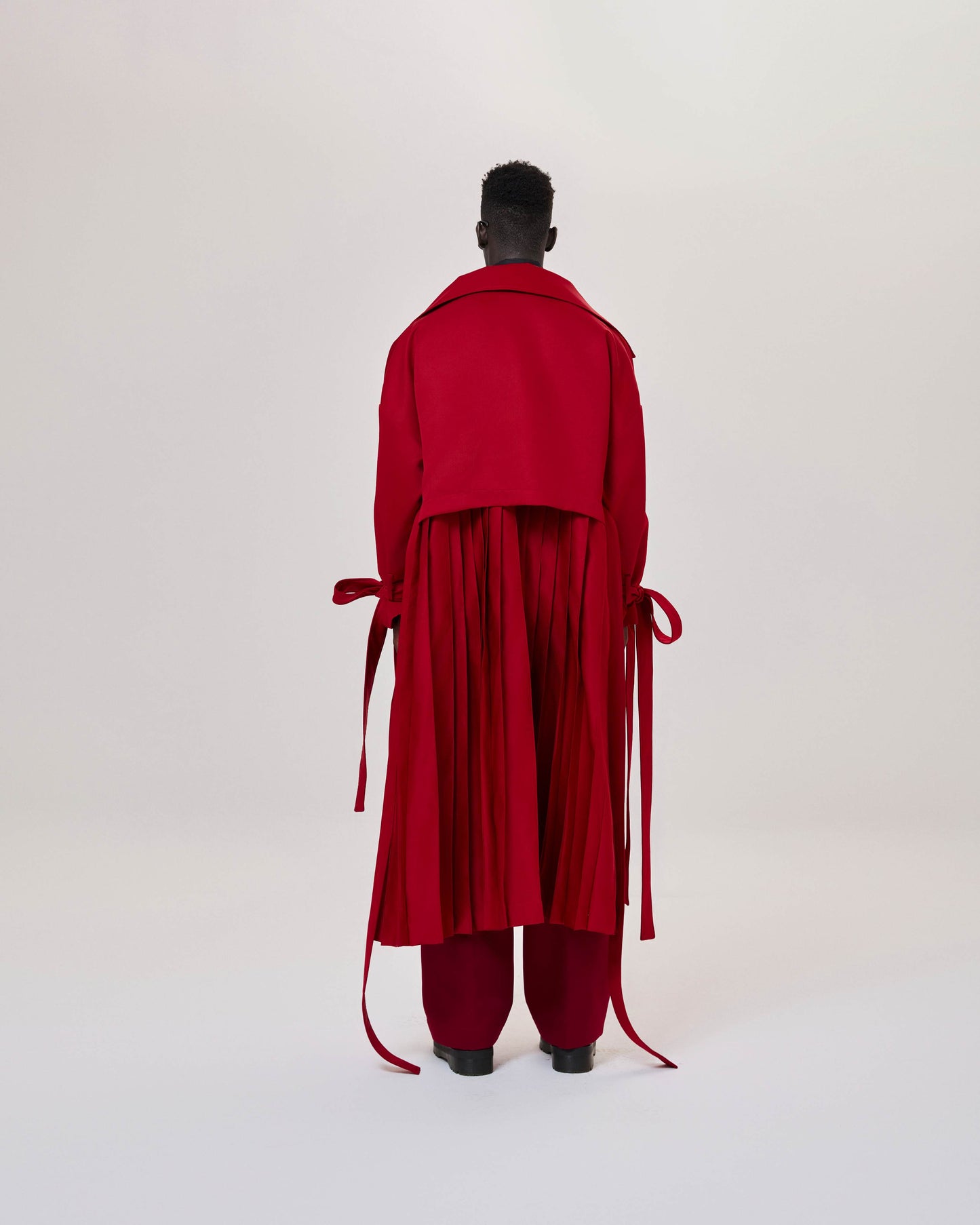 pleated-overcoat astoud caostu