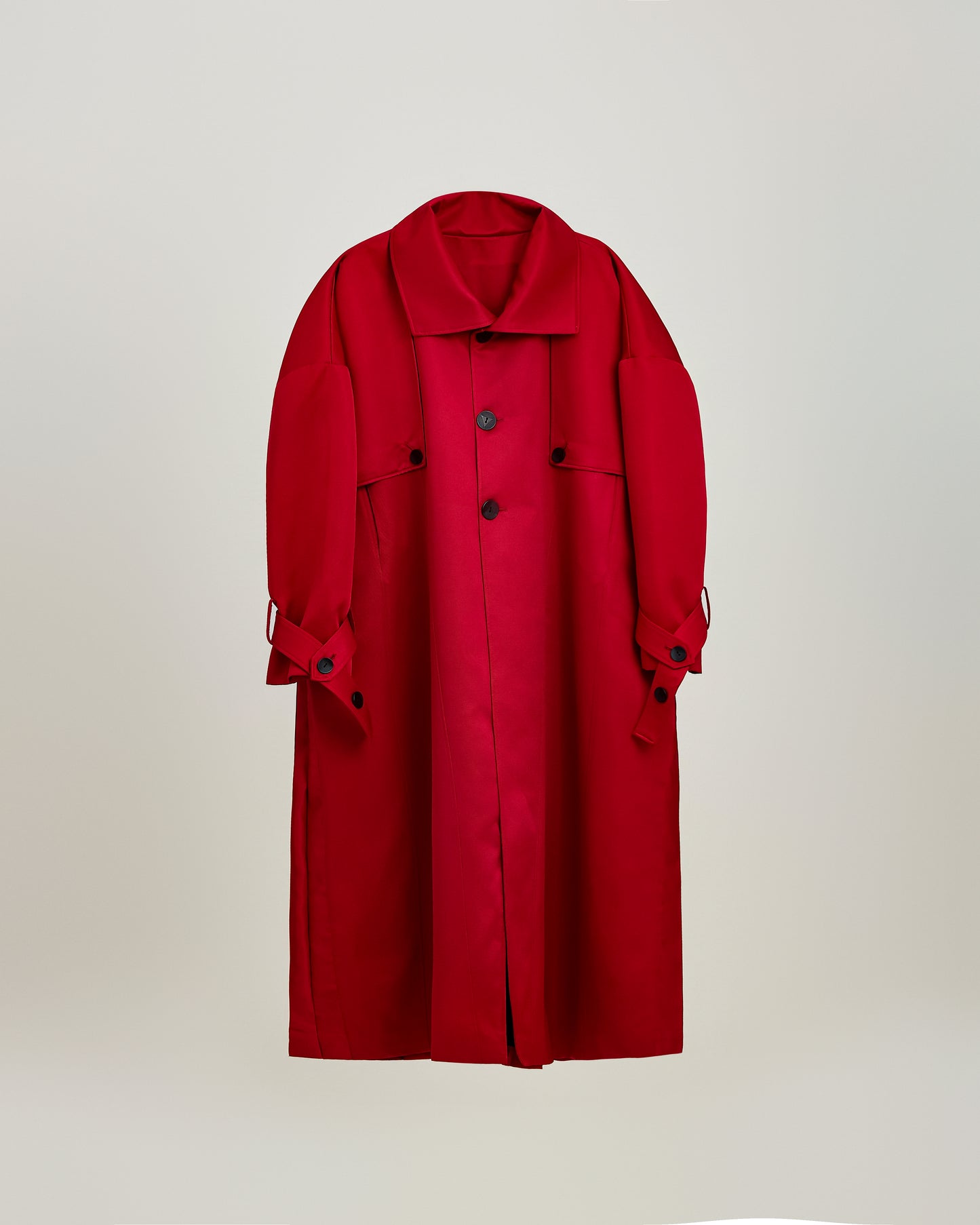 pleated-overcoat astoud caostu