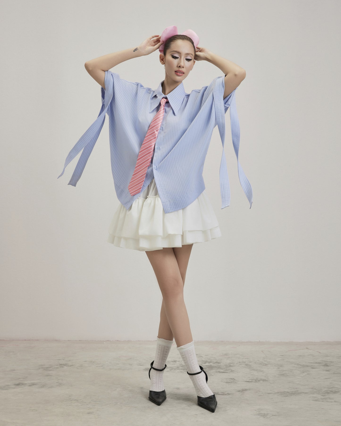 white-layering-skirt caostu astoud