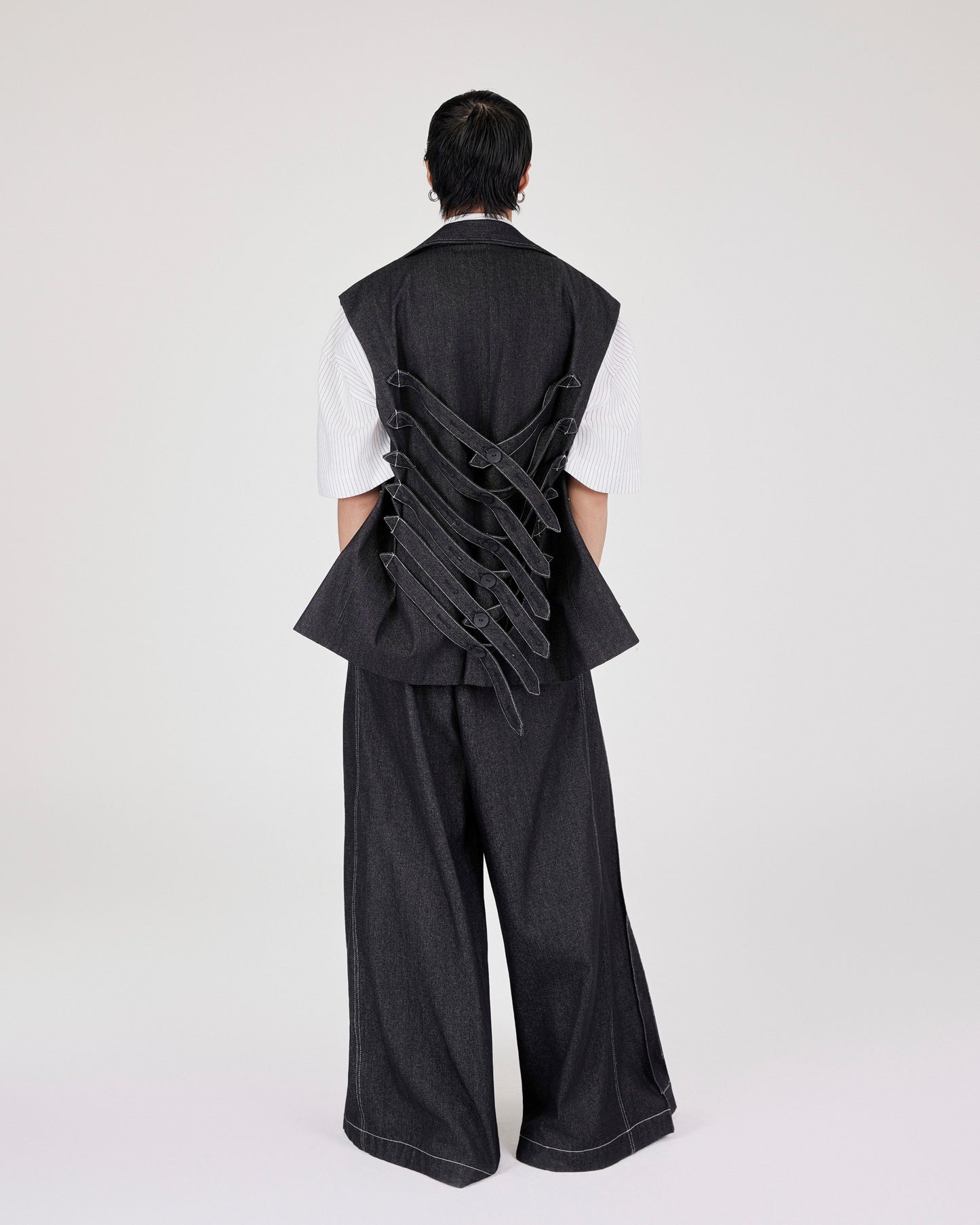 Wide Leg Pleat Jean Caotus Astoud