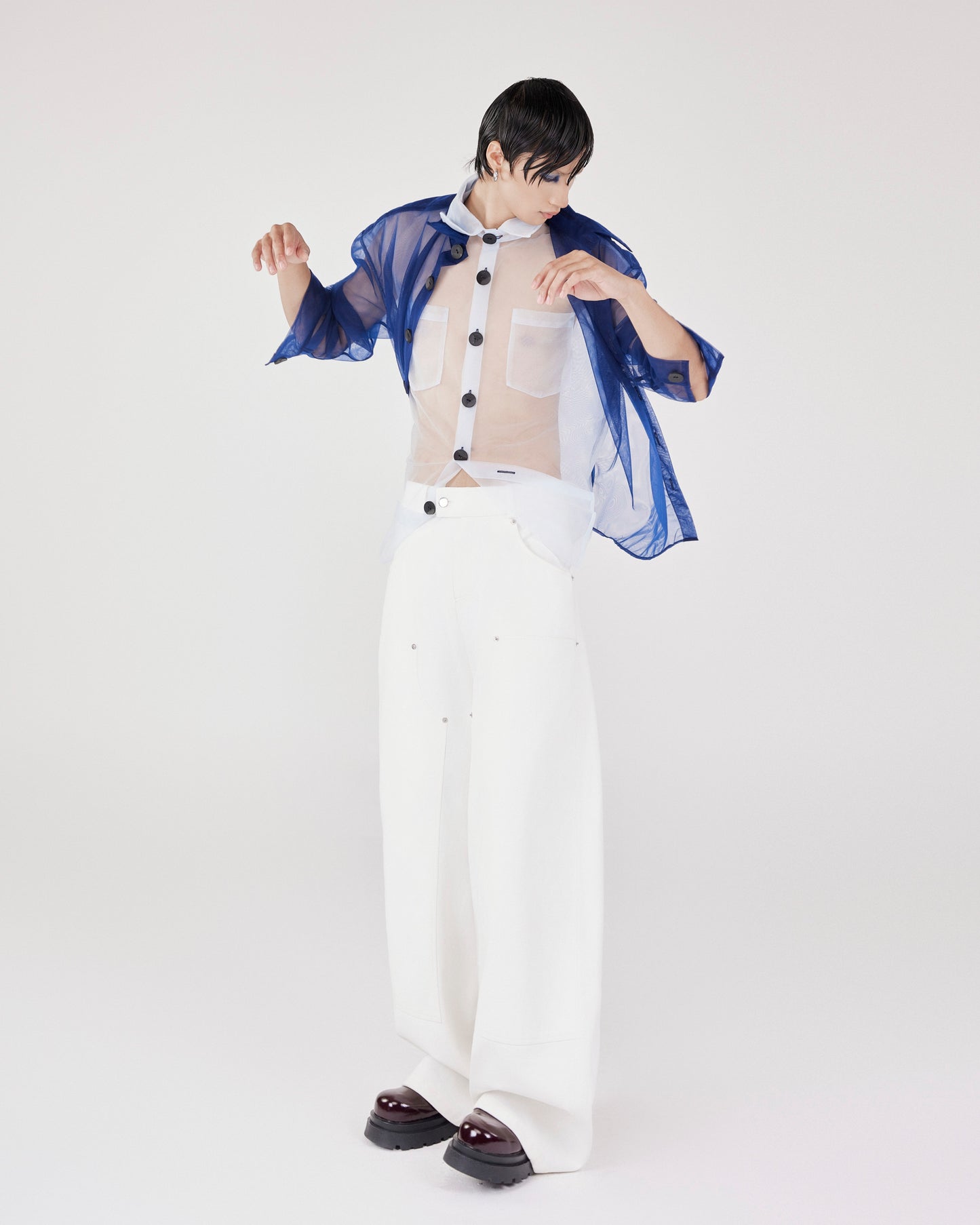 Double Trouble Sheer Shirt Caotus Astoud