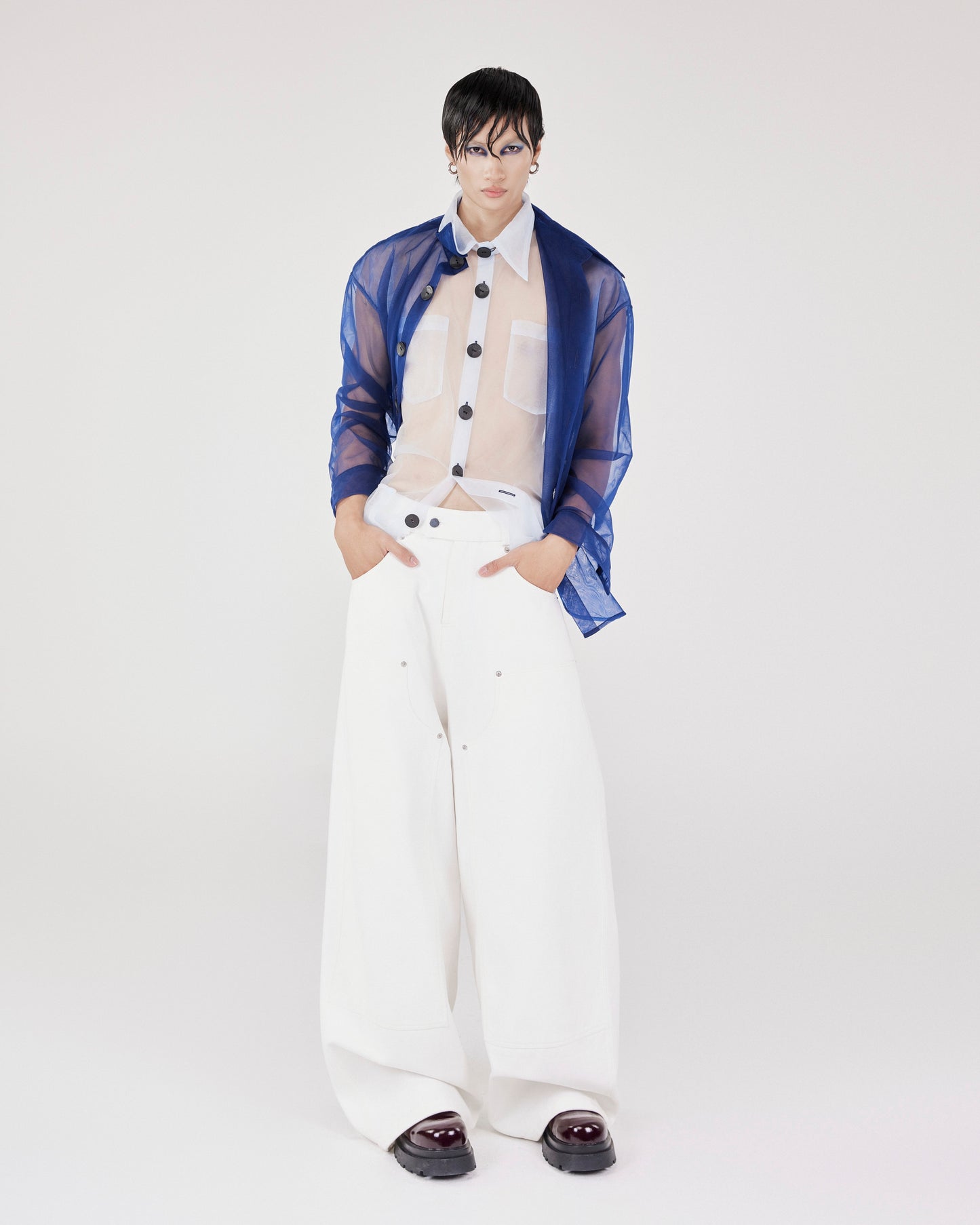 Double Trouble Sheer Shirt Caotus Astoud