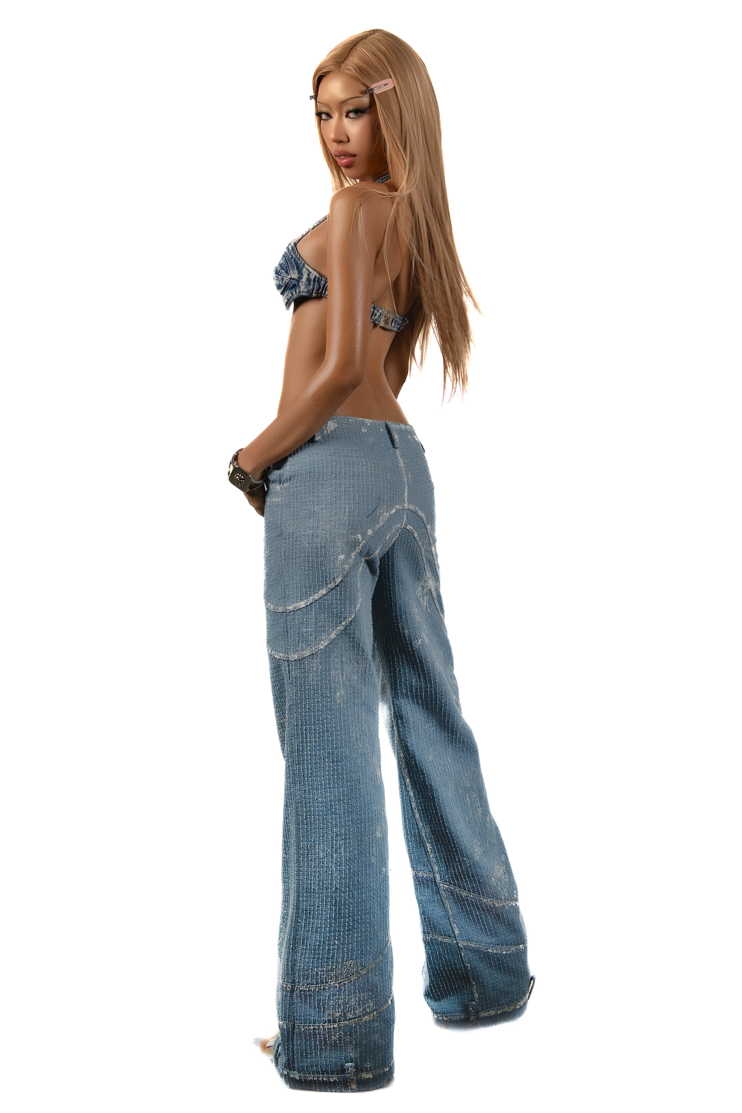 pop-infinity-denim-bra-top tatichu astoud
