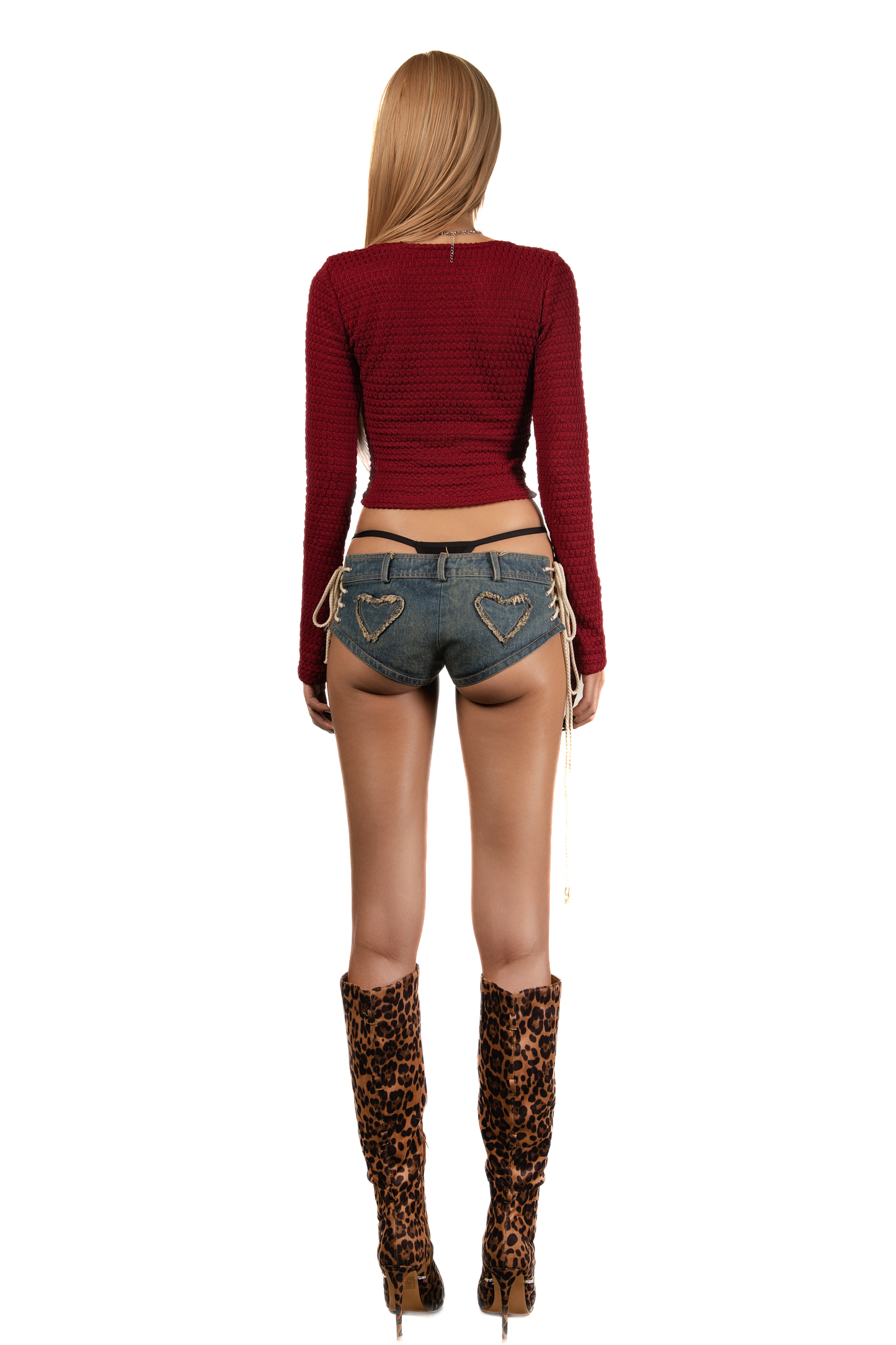 pop-long-sleeve-vneck-cropped-top tatichu astoud