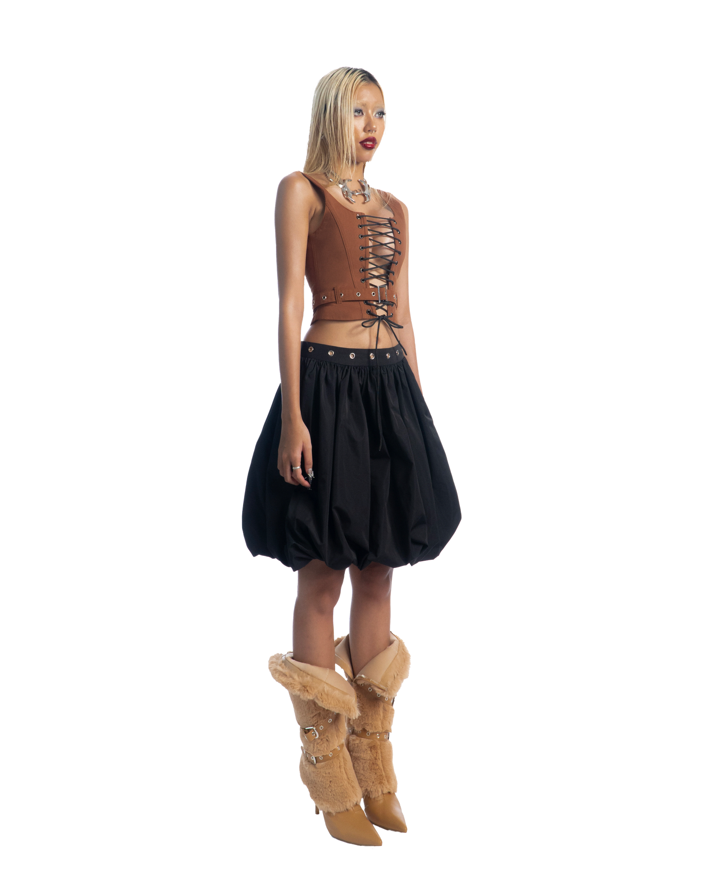 puzzle-brown-belted-corset tatichu astoud