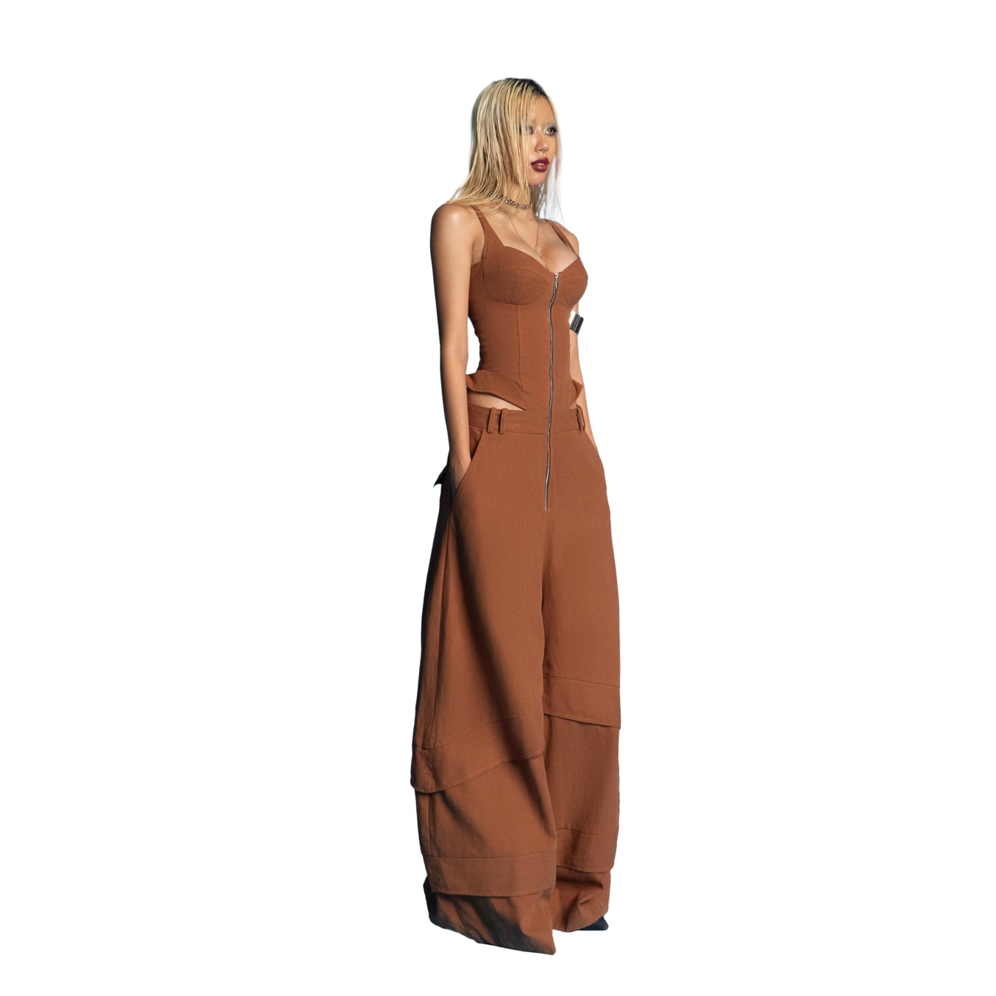 puzzle-cupped-wide-long-leg-jumpsuit tatichu astoud