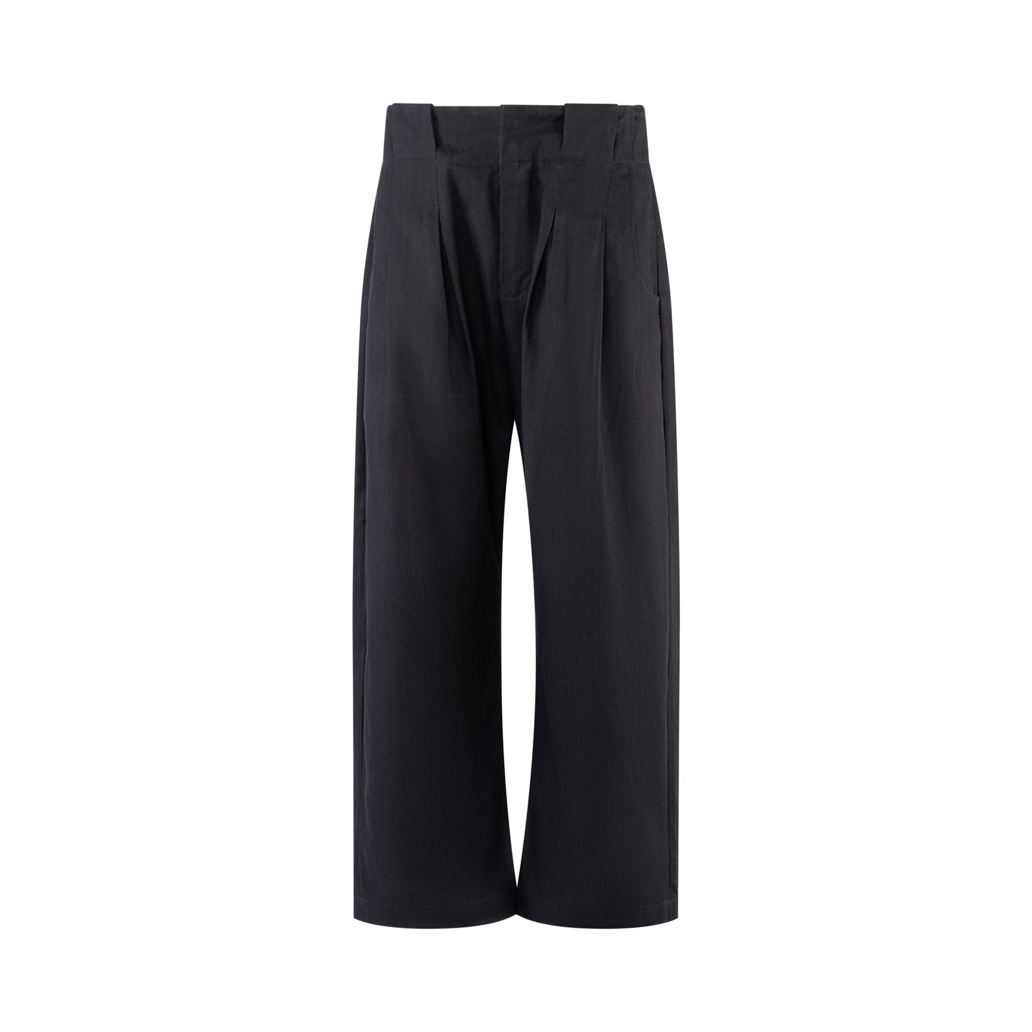 black-herringbone-loose-baggy-pants saomai homme astoud