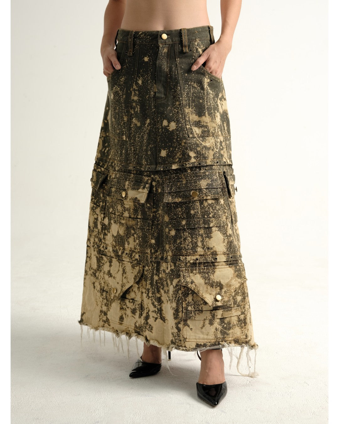 lam-lu-cargo-jean-skirt an heritage astoud