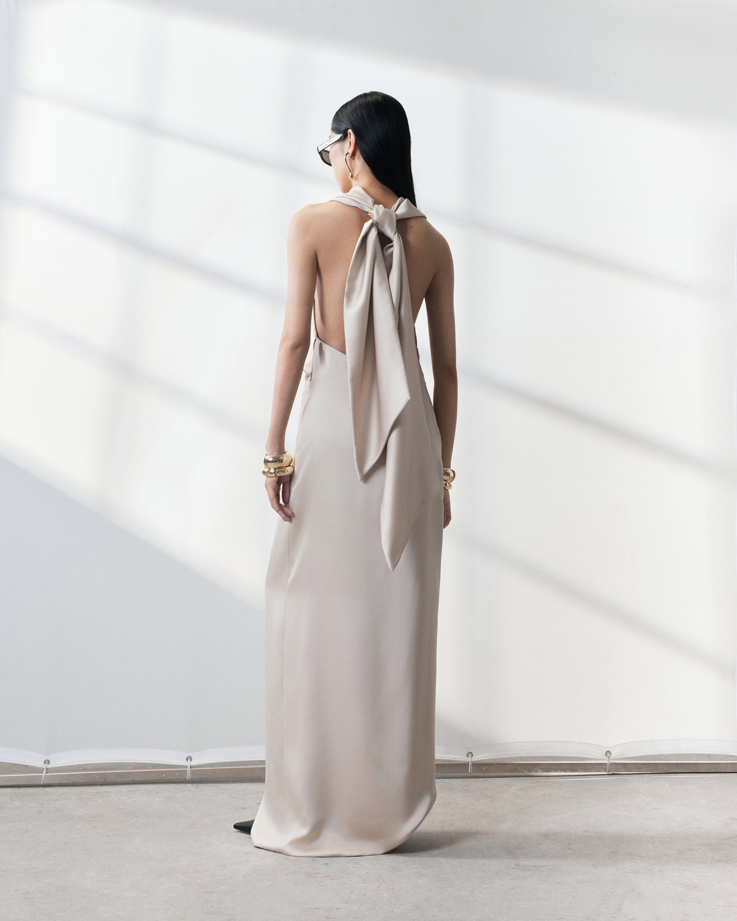 s25-womens-champagne-silk-dress fortythree astoud