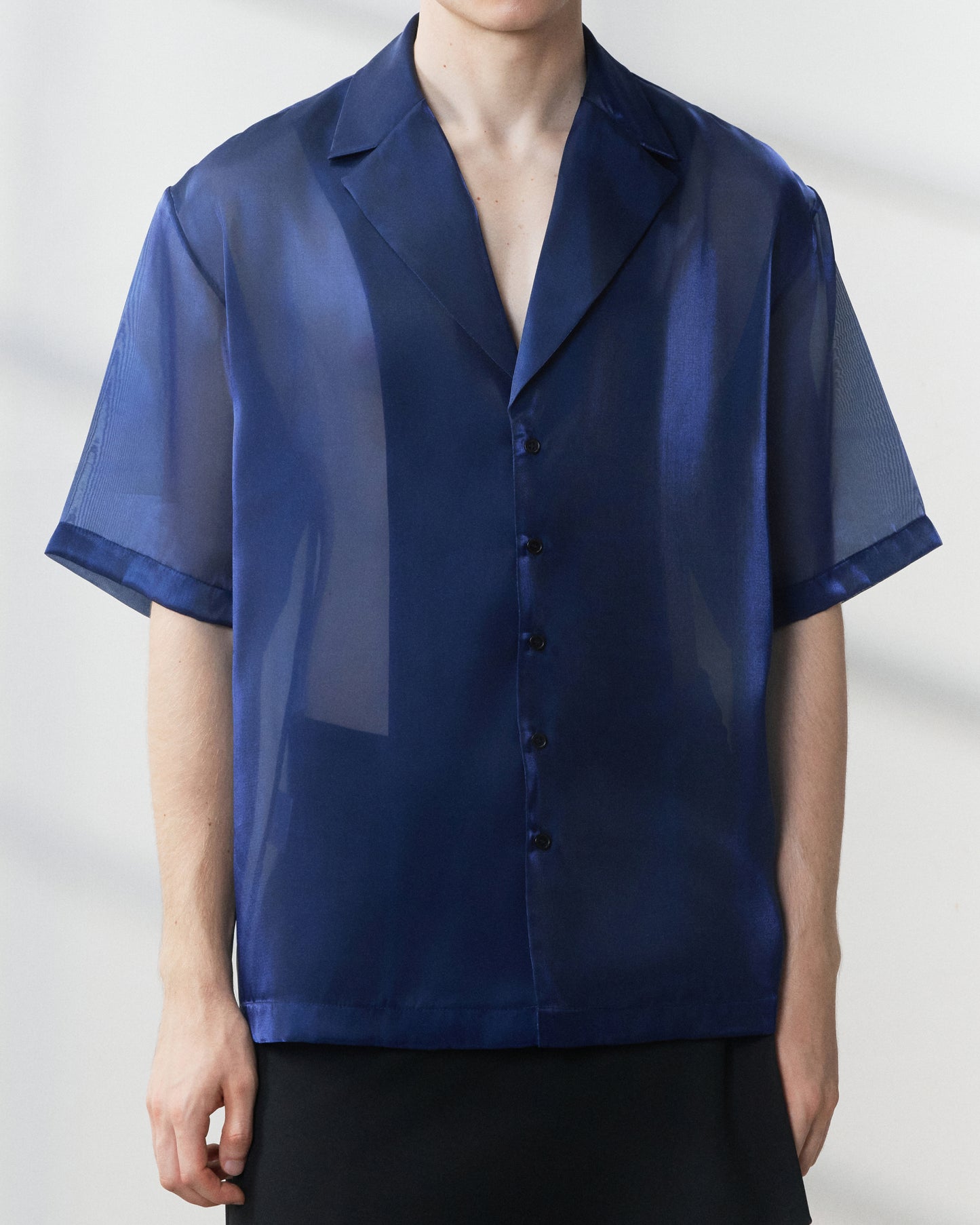 s25-mens-navy-silk-organza-shirt fortythree astoud