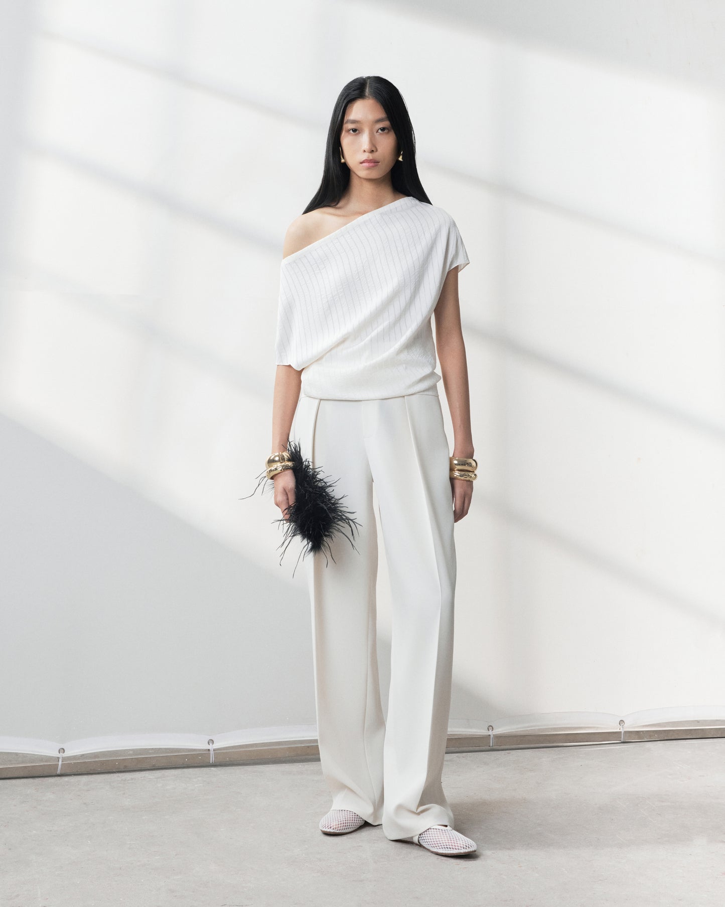 s25-womens-cream-tailored-pants fortythree astoud