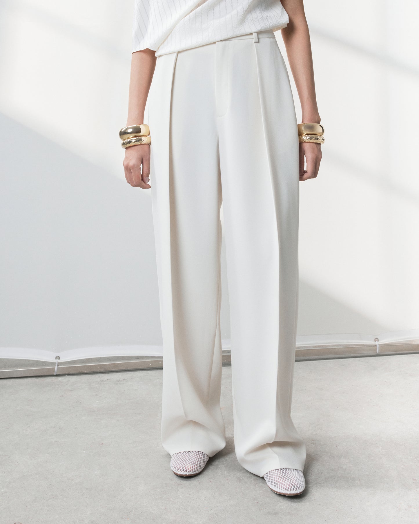 s25-womens-cream-tailored-pants fortythree astoud