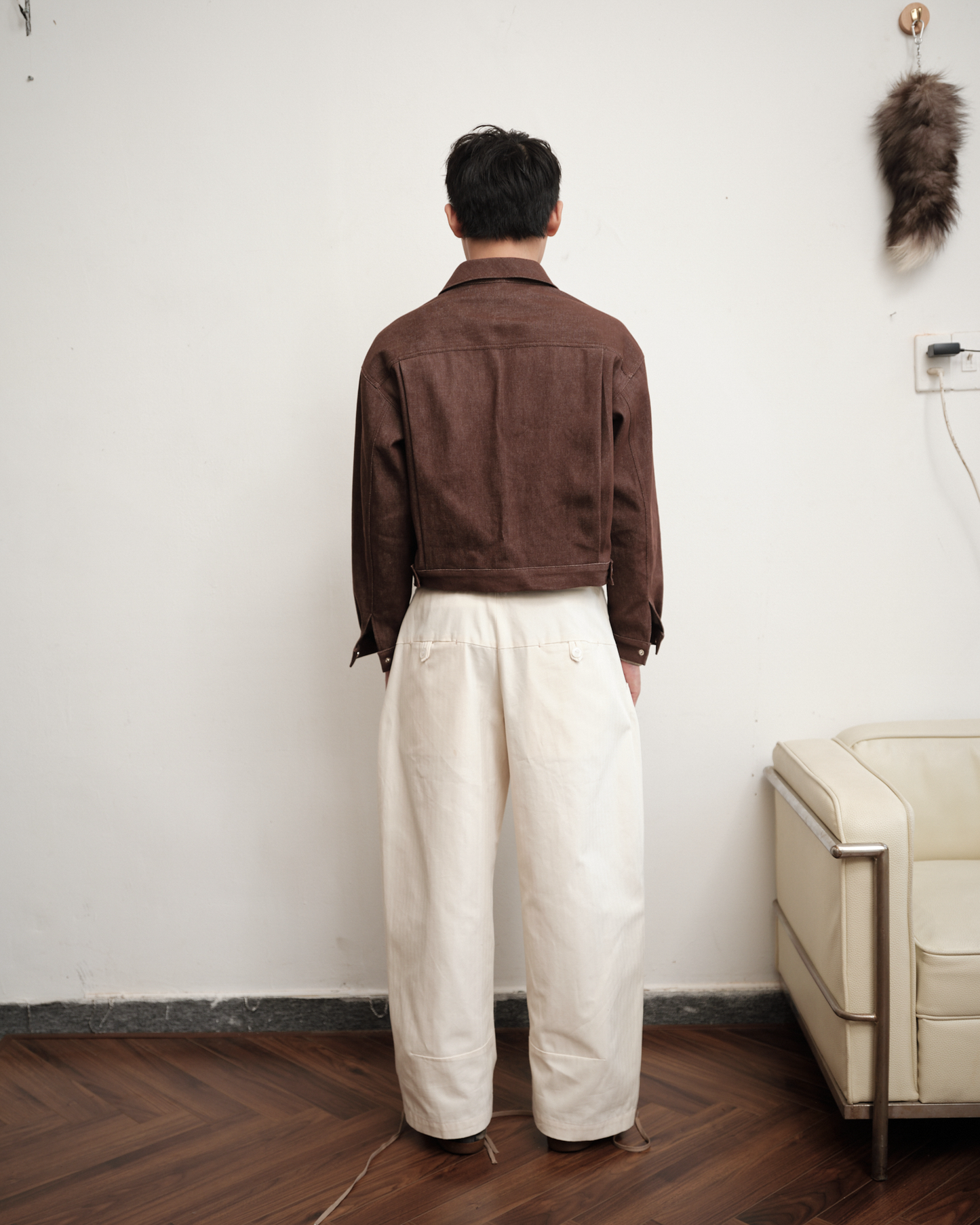 cream-herringbone-loose-baggy-pants saomai homme astoud