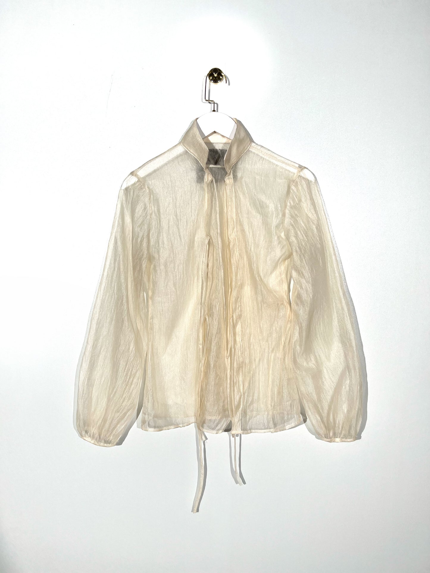 cream-phấn-sương-chiffon-blouse an heritage astoud