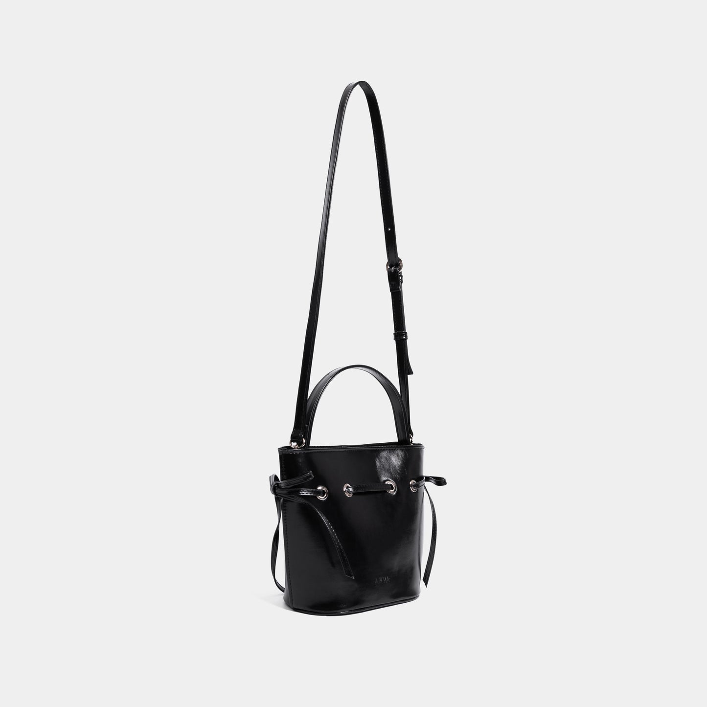 Black Bow Sides Bucket Bag