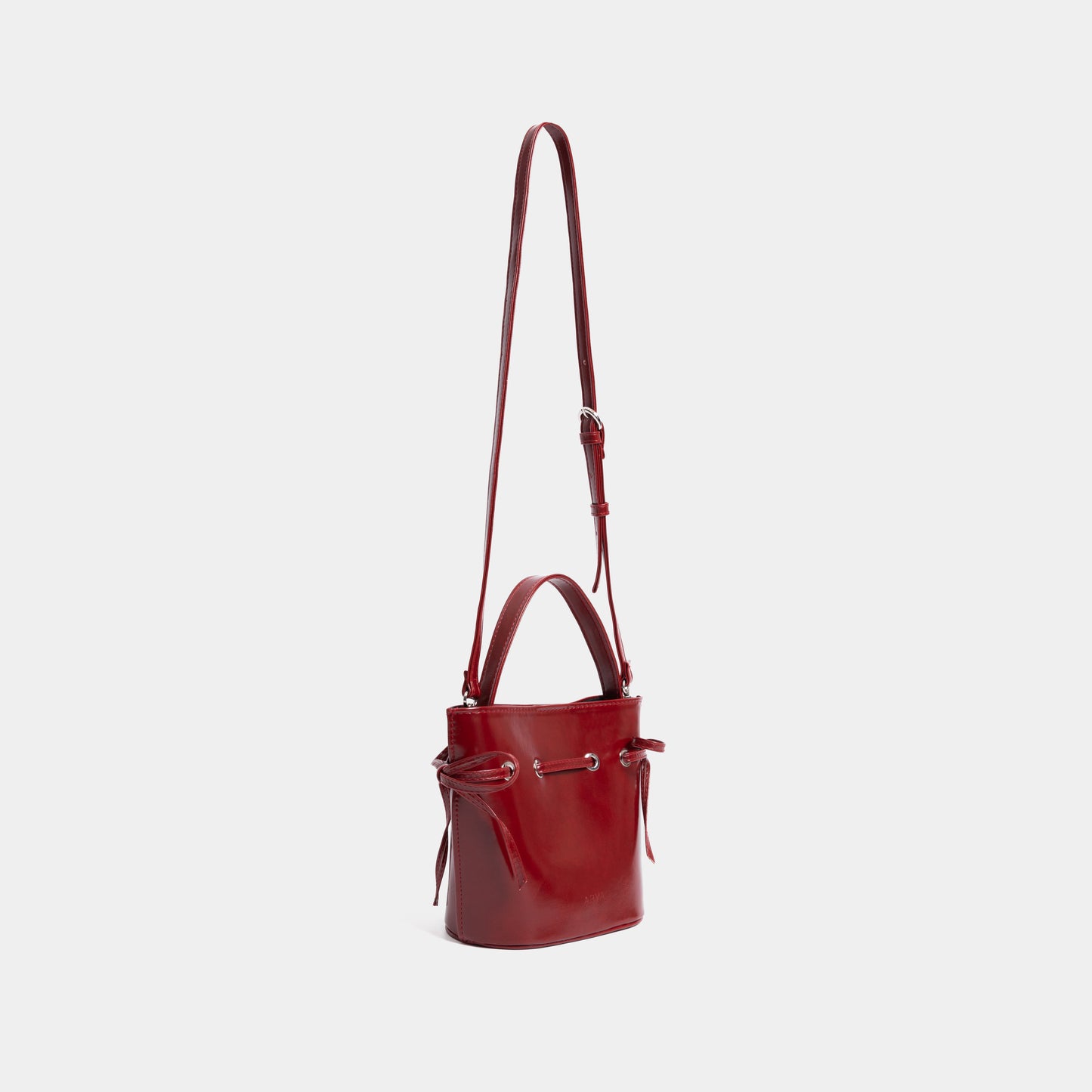 Black Bow Sides Bucket Bag