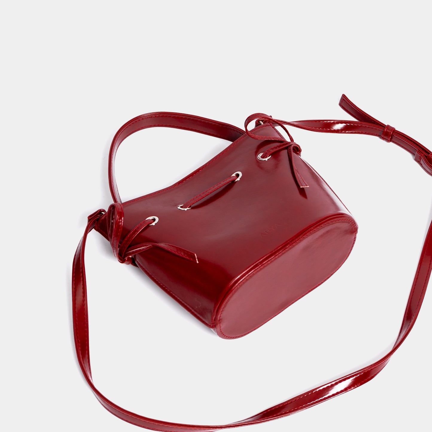 Black Bow Sides Bucket Bag